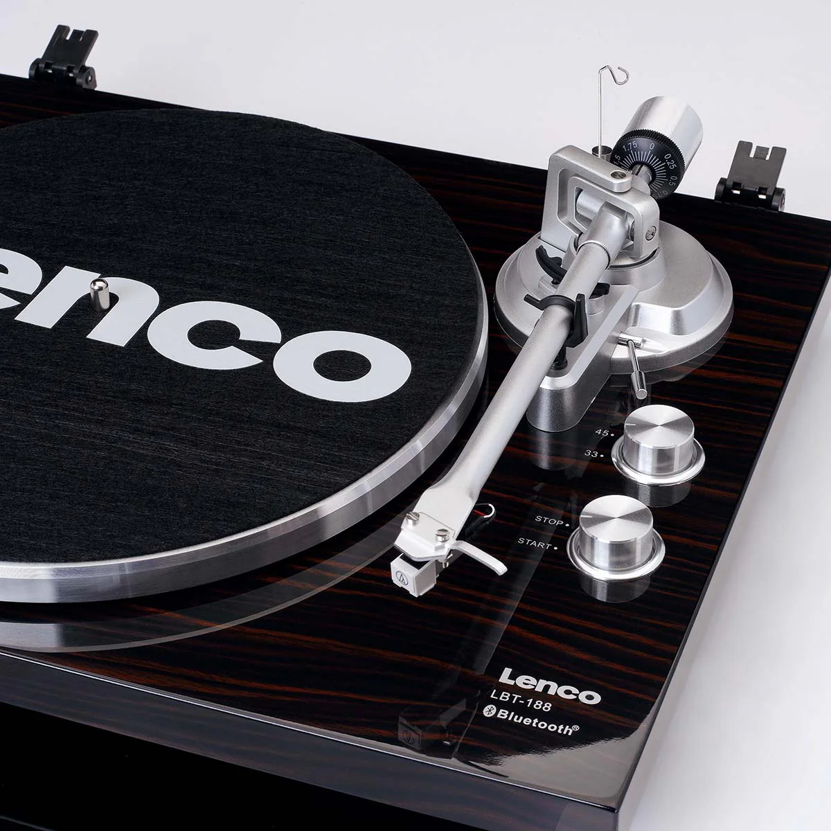 Lenco LBT-188WA - Platine avec transmission Bluetooth®, marron foncé - Image 13