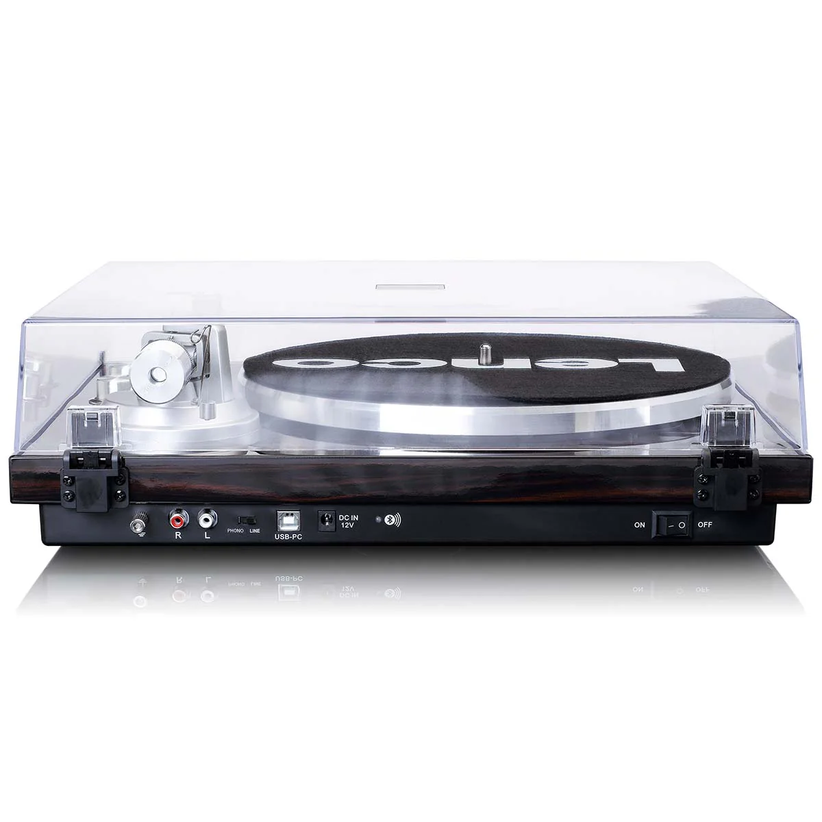 Lenco LBT-188WA - Platine avec transmission Bluetooth®, marron foncé - Image 3