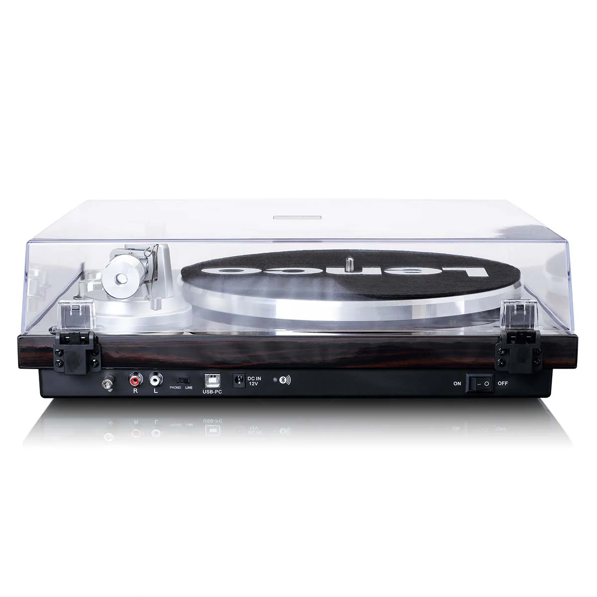 Lenco LBT-188WA - Platine avec transmission Bluetooth®, marron foncé - Image 5