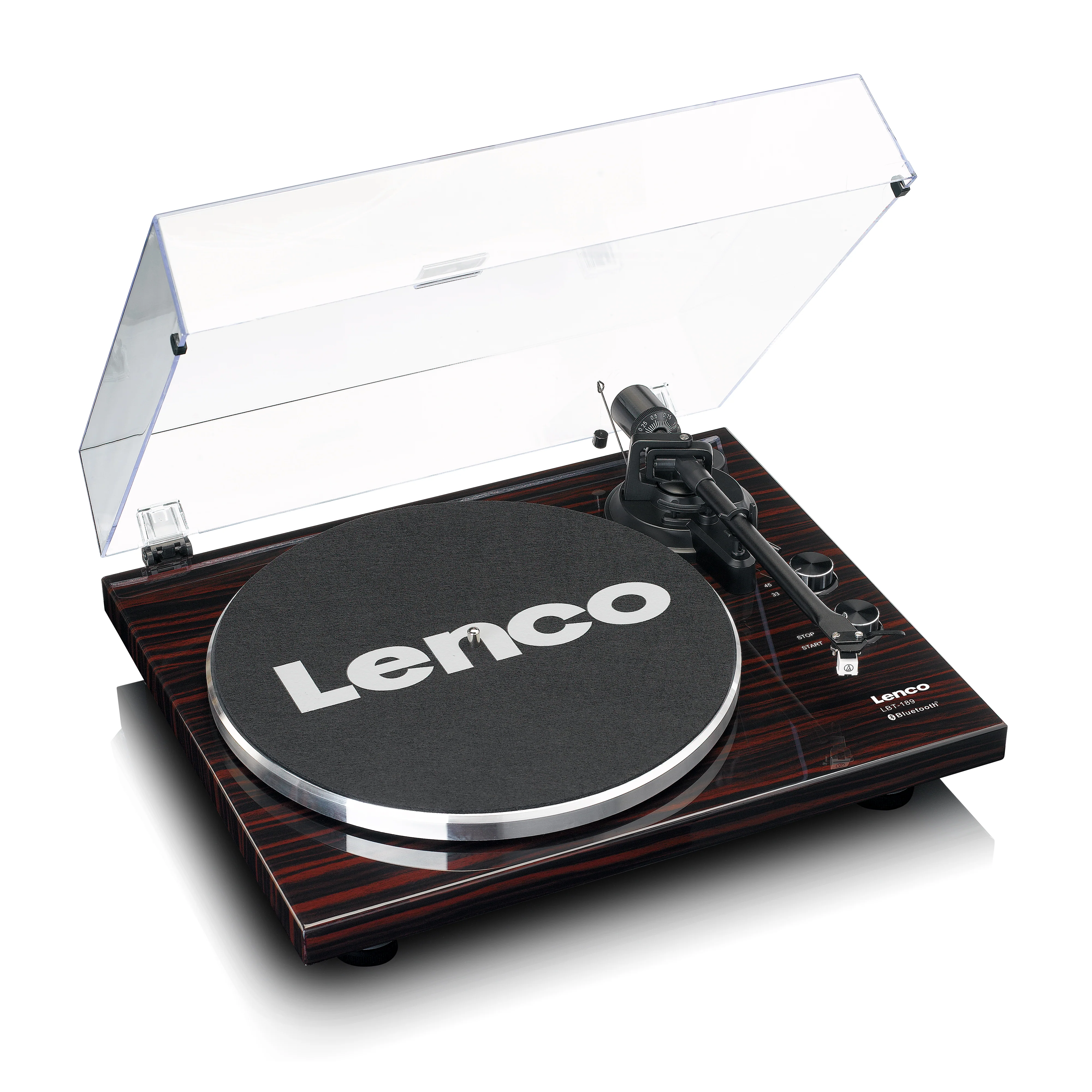 Lenco LBT-189WA - Platine avec transmission Bluetooth®, marron foncé - Image 2