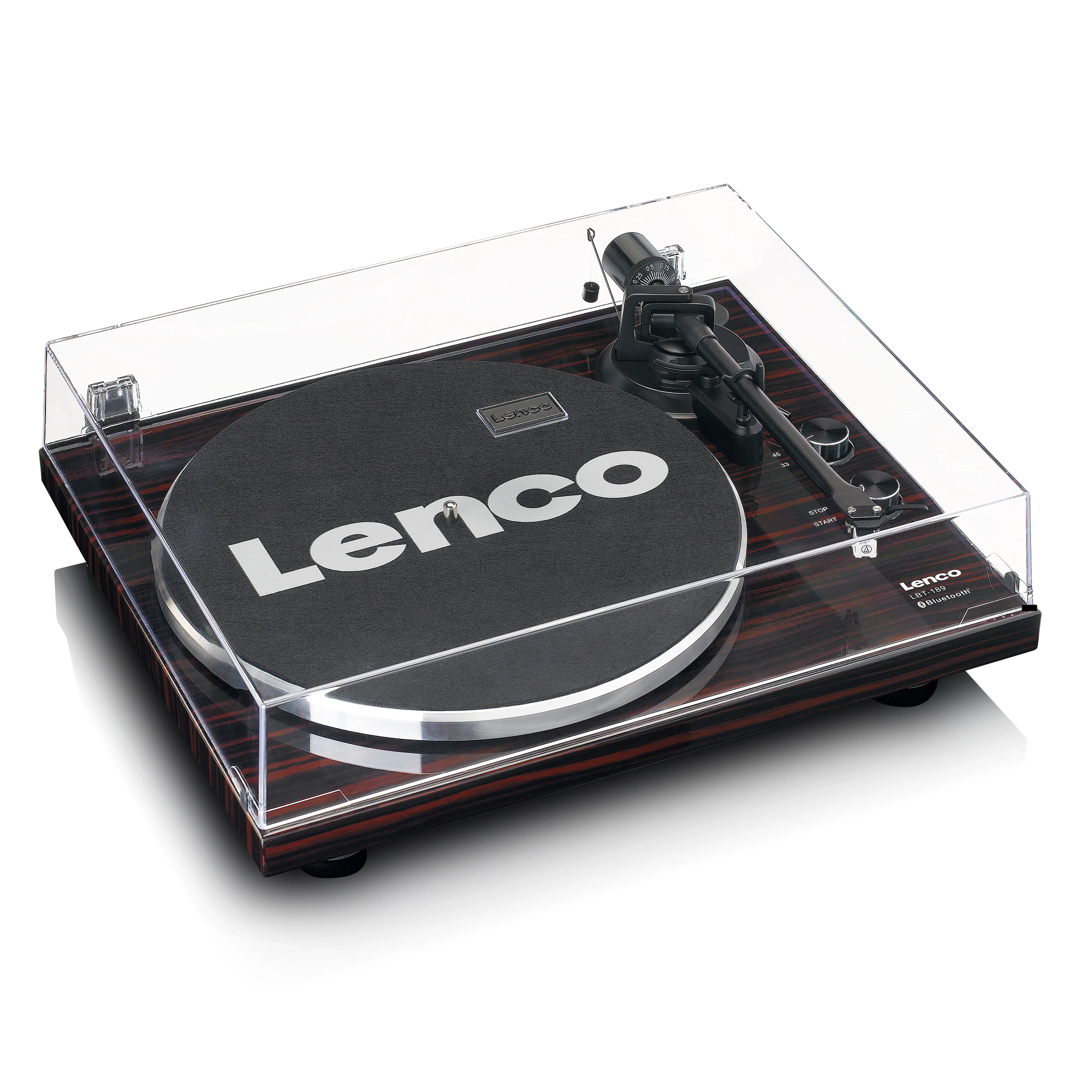 Lenco LBT-189WA - Platine avec transmission Bluetooth®, marron foncé - Image 4