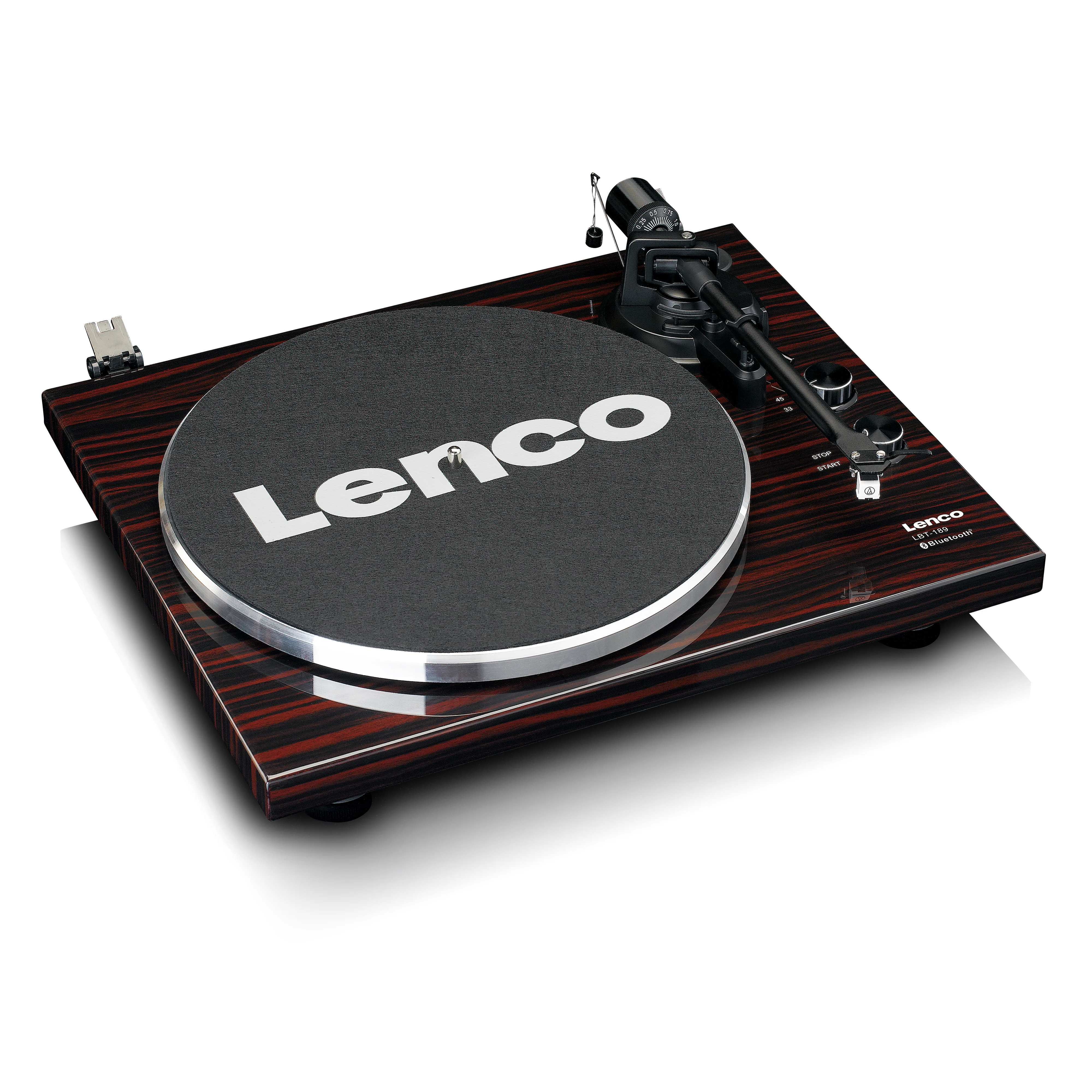 Lenco LBT-189WA - Platine avec transmission Bluetooth®, marron foncé - Image 5