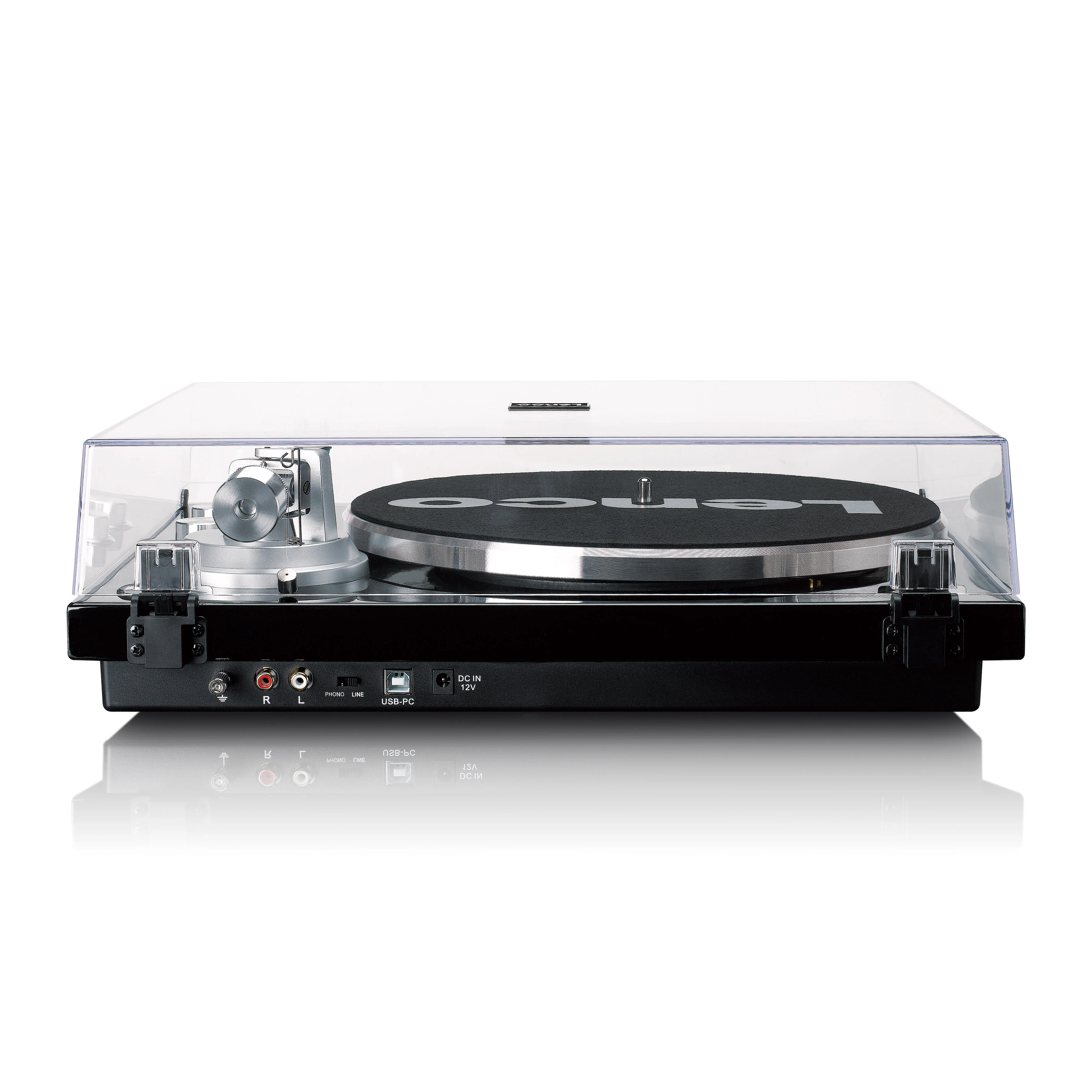 Lenco LBT-215BK - Platine vinyle avec Bluetooth® et plateau tournant, bras de lecture et contrepoids en métal - Couleur Piano Black exclusive - Image 10