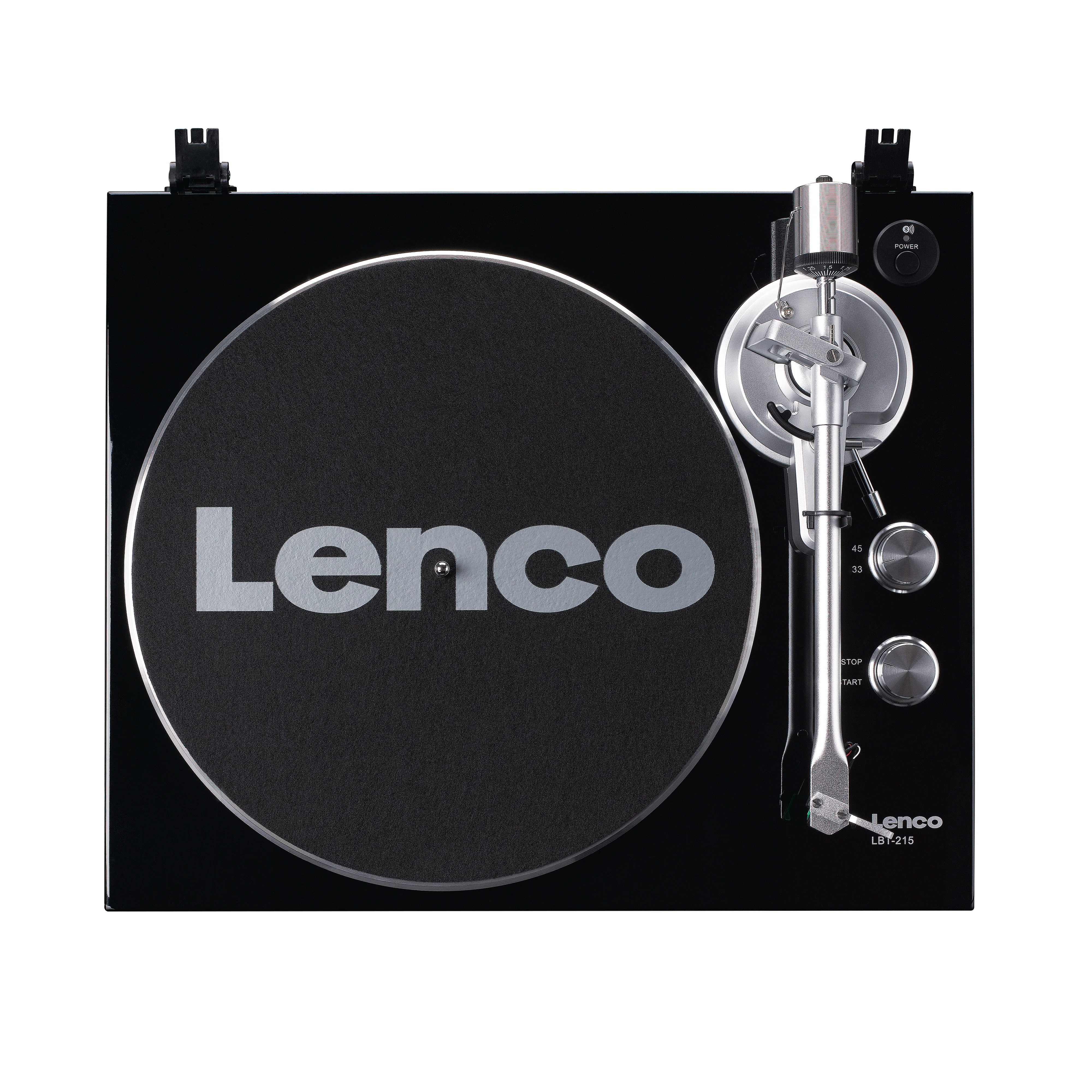 Lenco LBT-215BK - Platine vinyle avec Bluetooth® et plateau tournant, bras de lecture et contrepoids en métal - Couleur Piano Black exclusive - Image 7