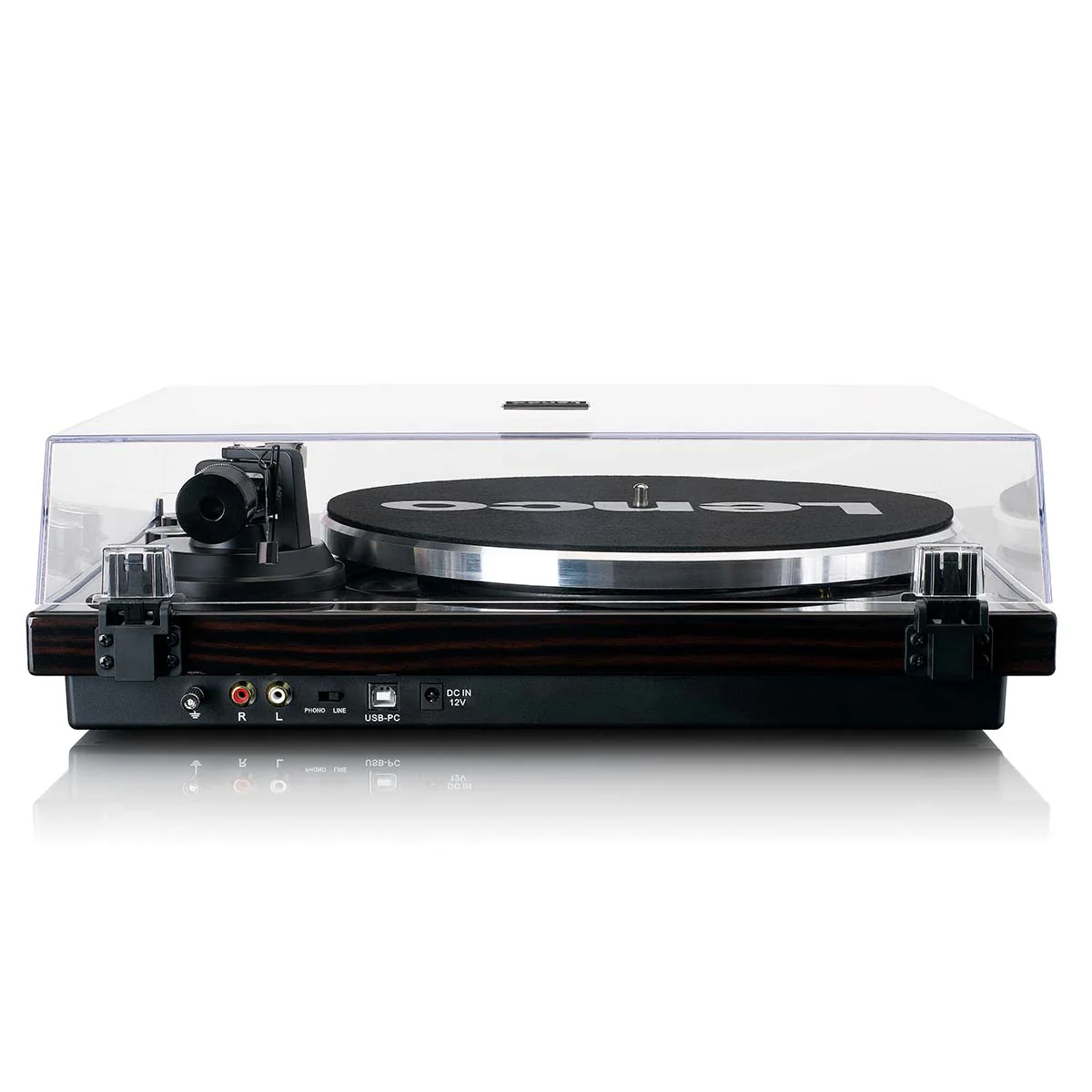 Lenco LBT-288WA - Platine avec transmission Bluetooth®, marron foncé - Image 2