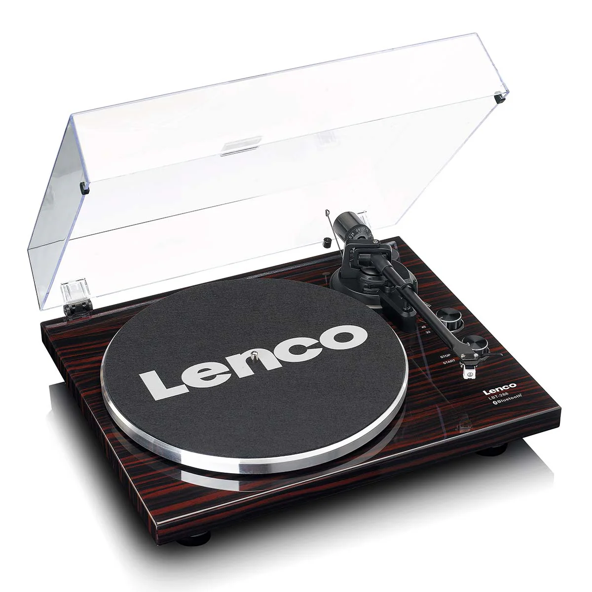 Lenco LBT-288WA - Platine avec transmission Bluetooth®, marron foncé - Image 4