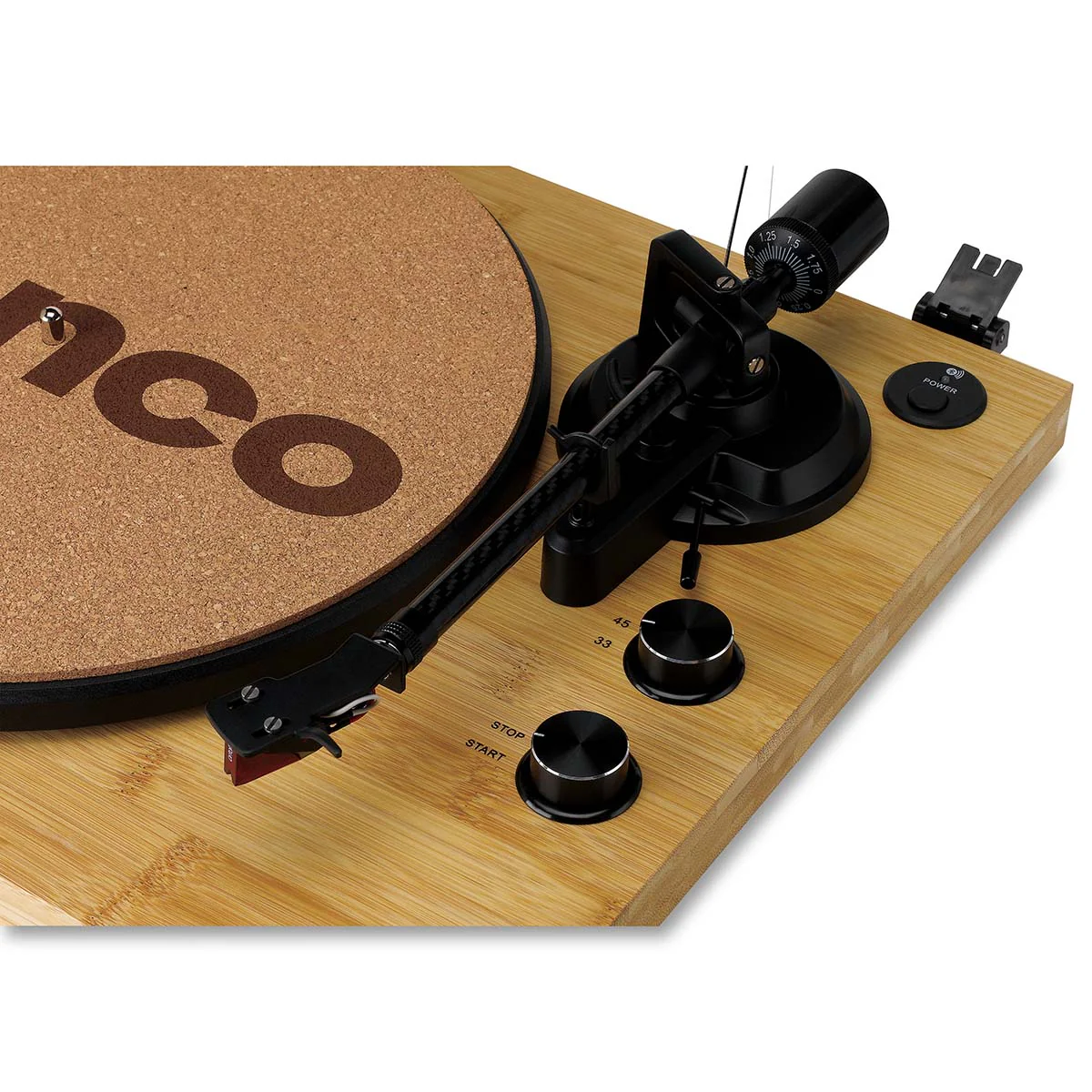 LENCO LBT-335BA - Platine vinyle avec Bluetooth® et cellule Ortofon 2M Red - Bambou - Image 15