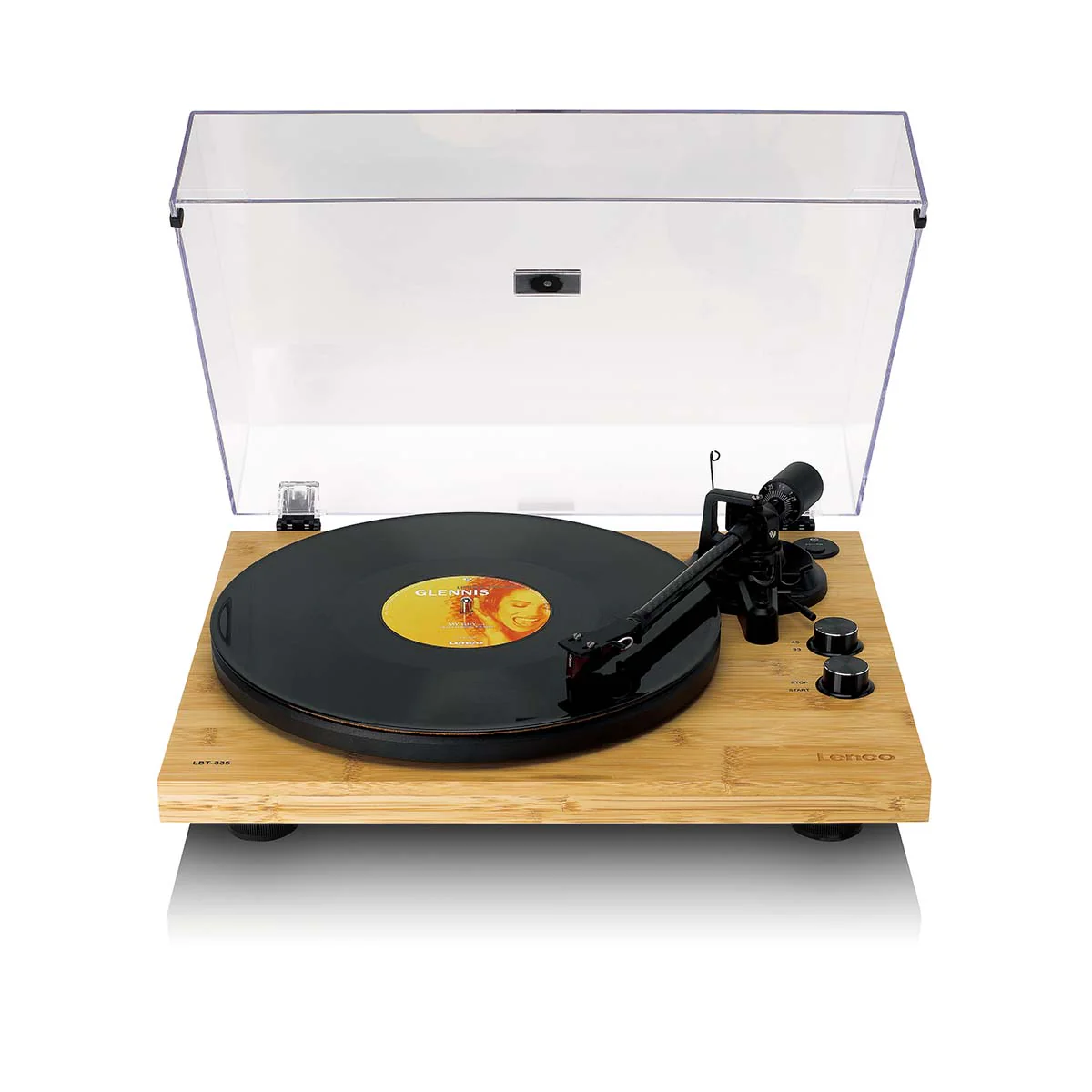 LENCO LBT-335BA - Platine vinyle avec Bluetooth® et cellule Ortofon 2M Red - Bambou - Image 3