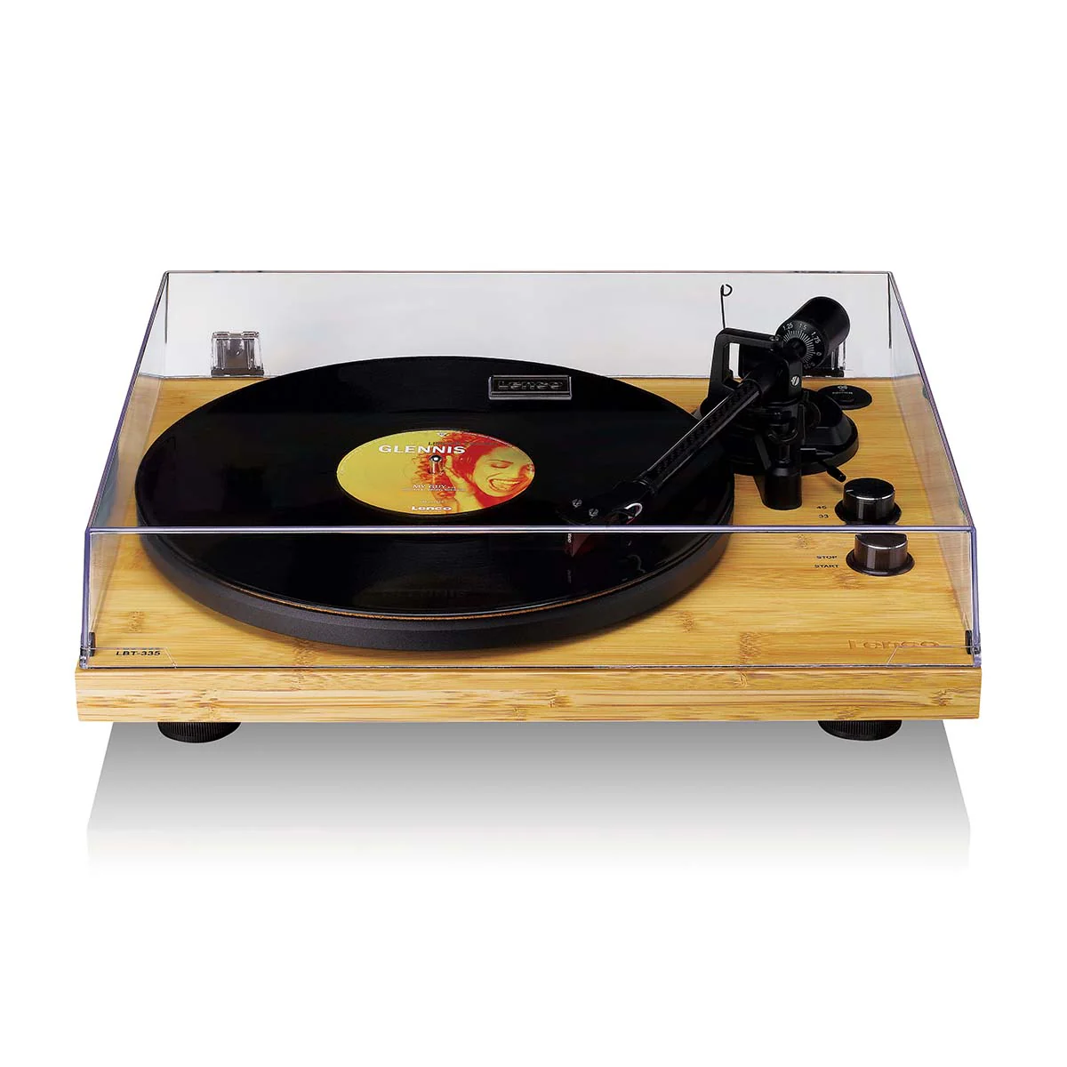 LENCO LBT-335BA - Platine vinyle avec Bluetooth® et cellule Ortofon 2M Red - Bambou - Image 4