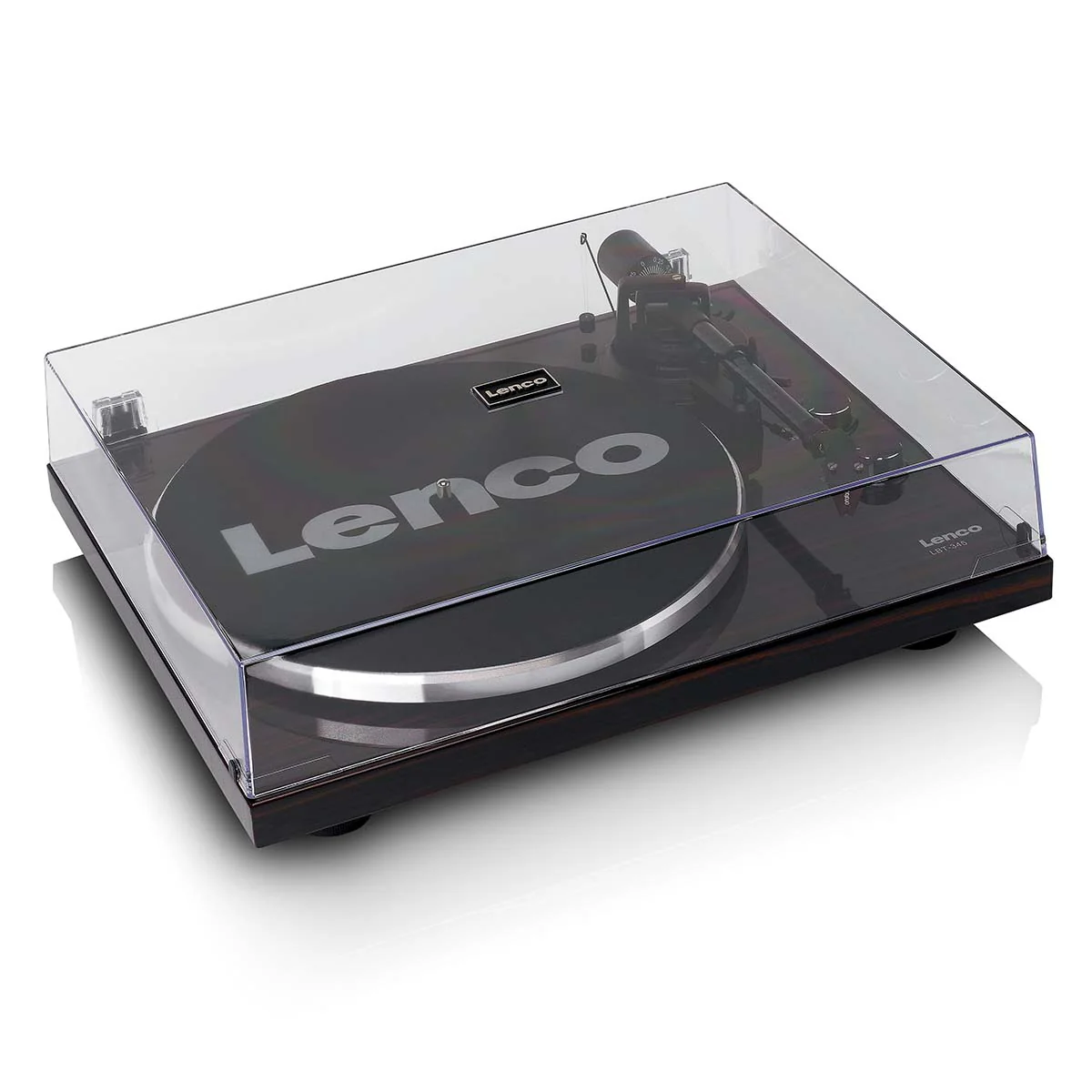 Lenco LBT-345WA - Platine vinyle avec Bluetooth® et cellule Ortofon 2M Red, stabilisateur de plateau chromé inclus - Noyer - Image 7
