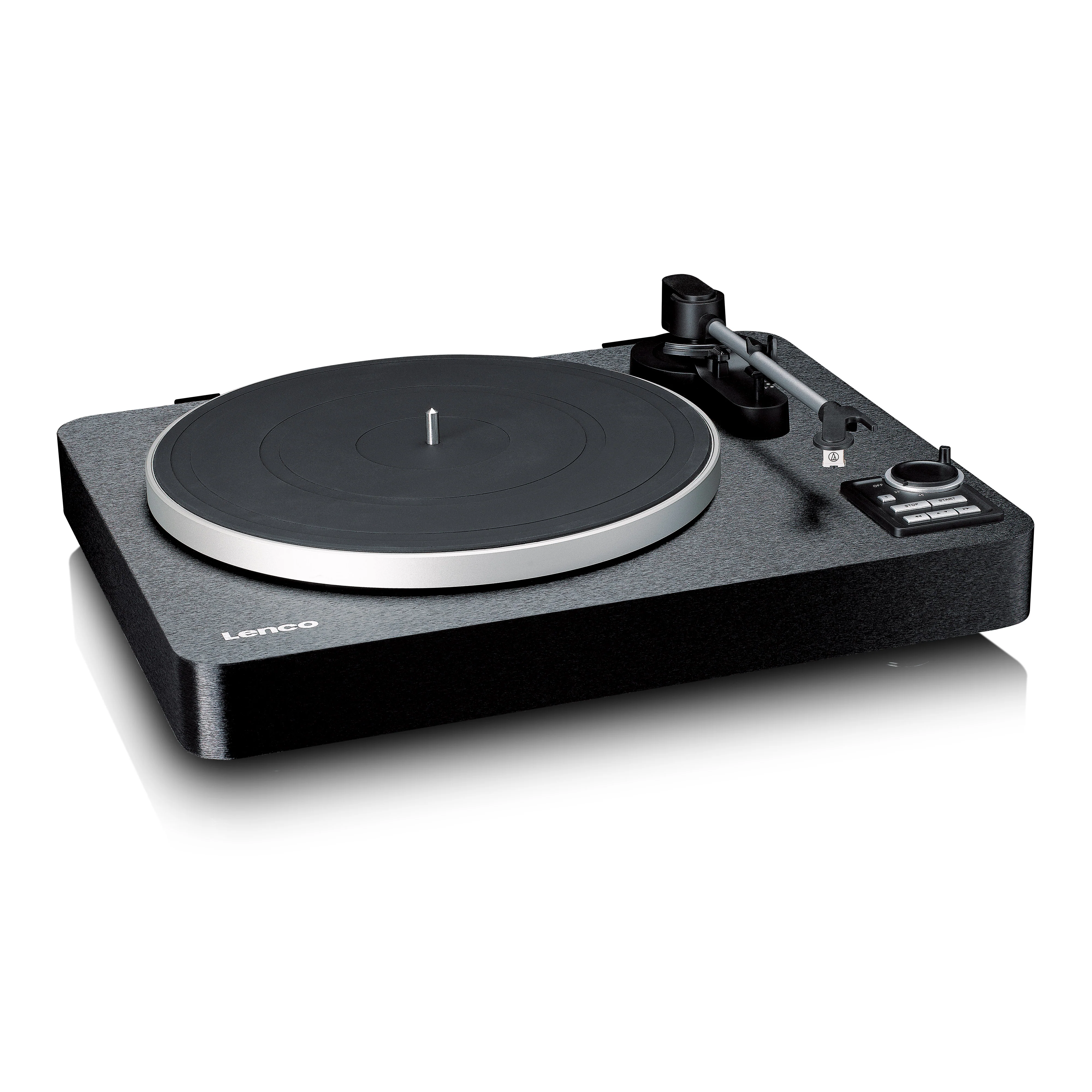Lenco LBTA-165BK - Platine vinyle entièrement automatique avec transmission Bluetooth® et préamplificateur - Plateau et bras de lecture en métal - Noir - Image 10