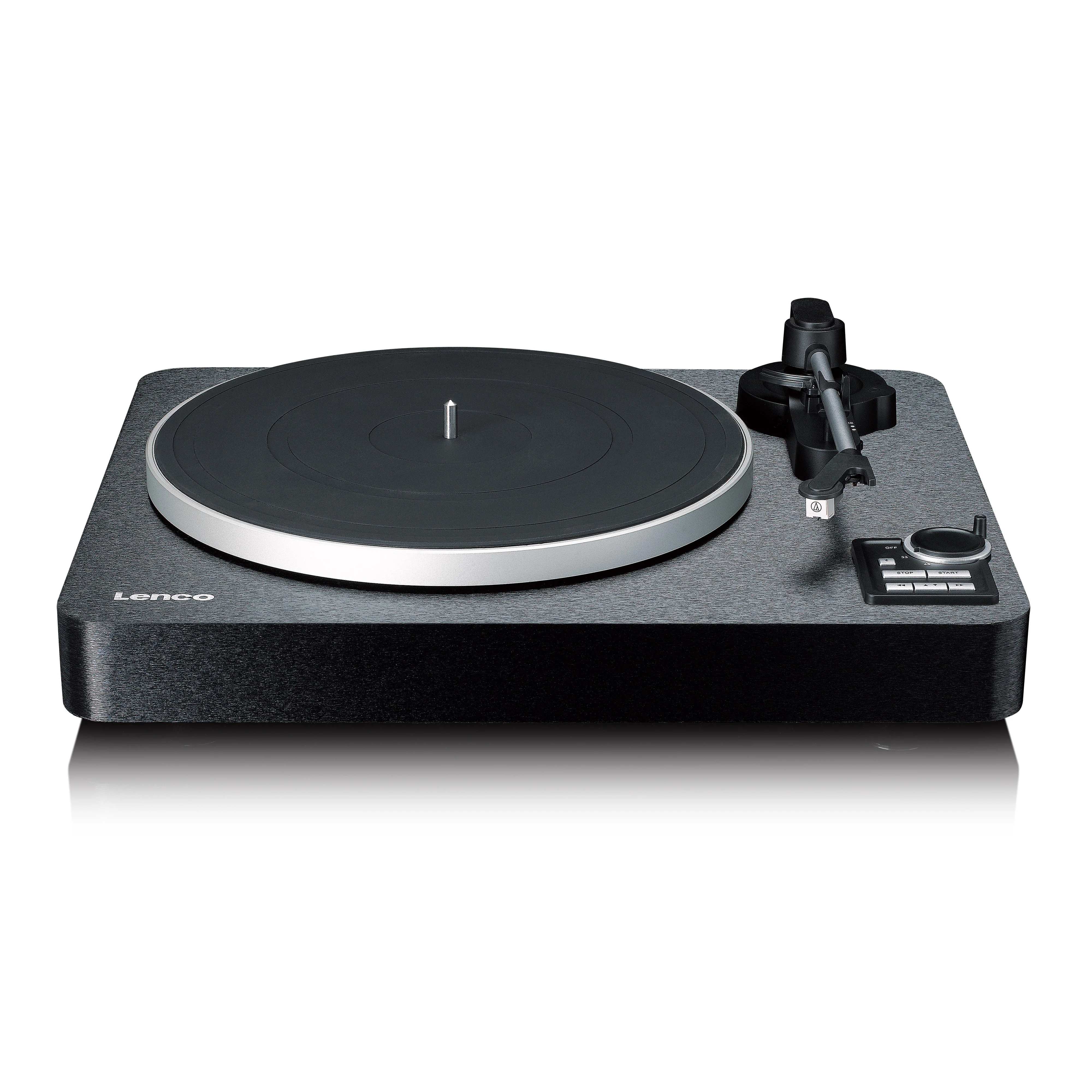 Lenco LBTA-165BK - Platine vinyle entièrement automatique avec transmission Bluetooth® et préamplificateur - Plateau et bras de lecture en métal - Noir - Image 11