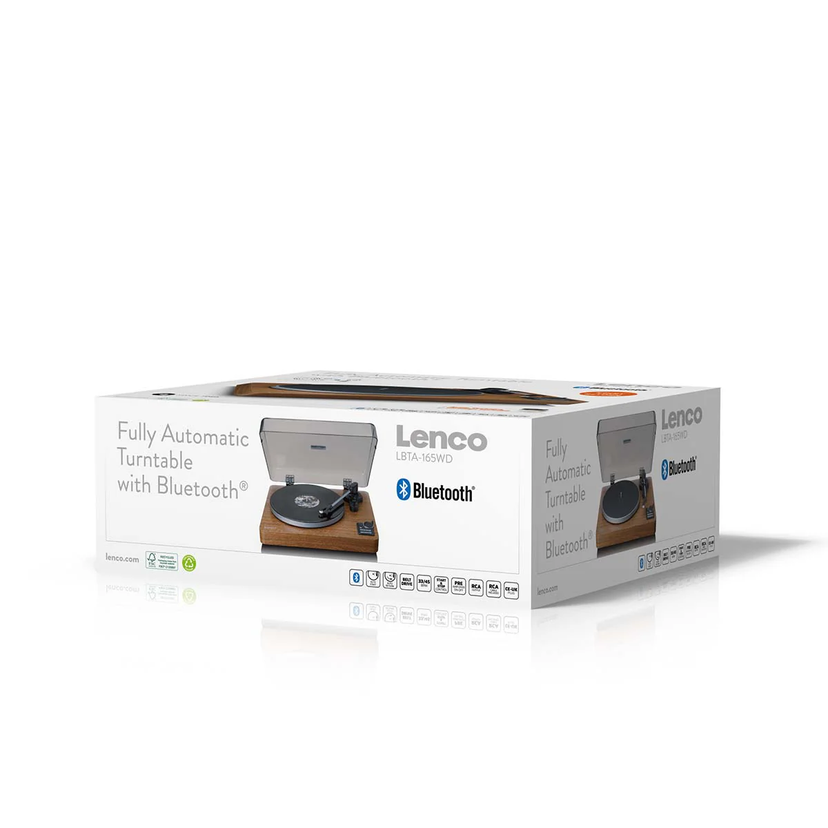 Lenco LBTA-165WD - Platine vinyle entièrement automatique avec transmission Bluetooth® et préamplificateur - Plateau et bras de lecture en métal - Bois - Image 15