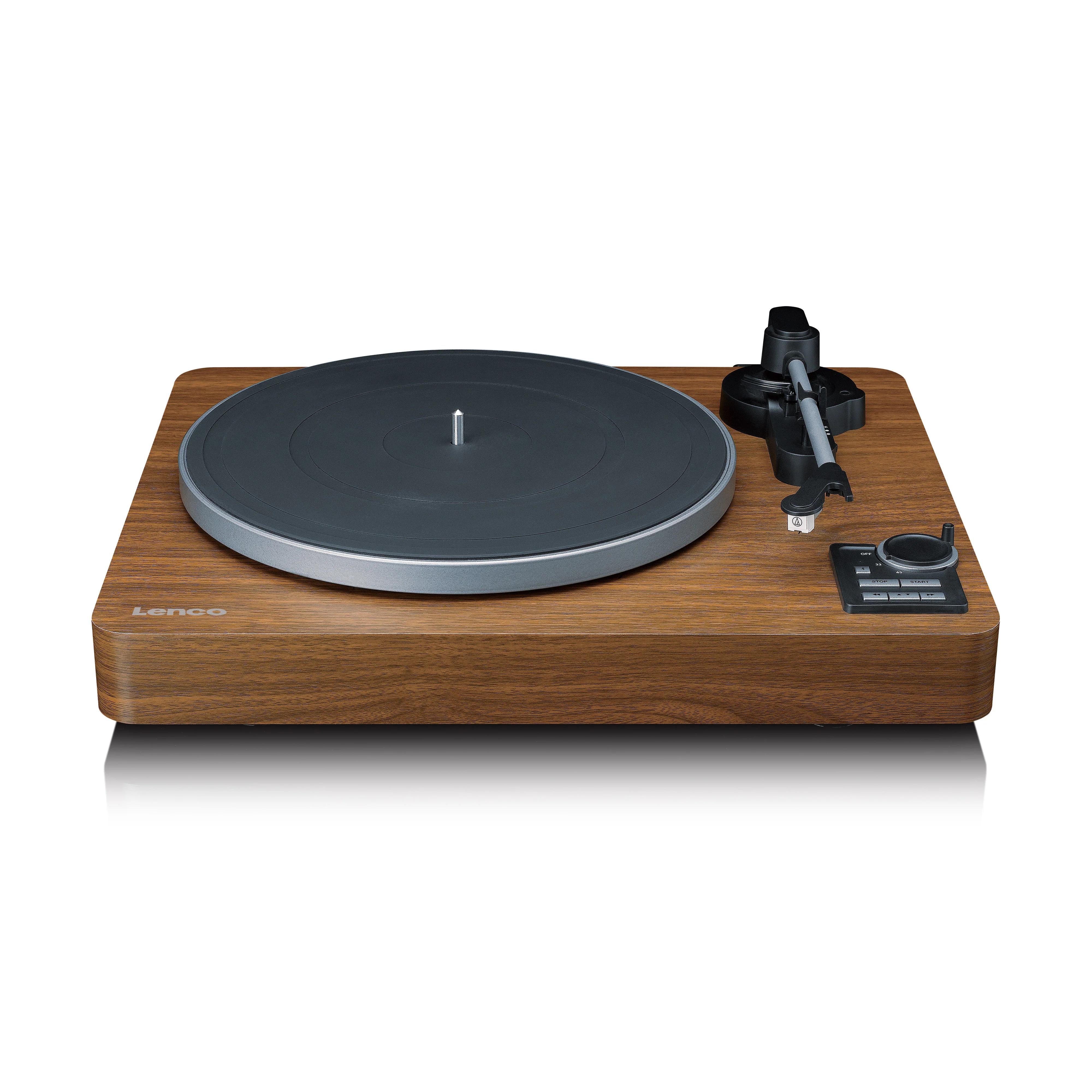 Lenco LBTA-165WD - Platine vinyle entièrement automatique avec transmission Bluetooth® et préamplificateur - Plateau et bras de lecture en métal - Bois - Image 5