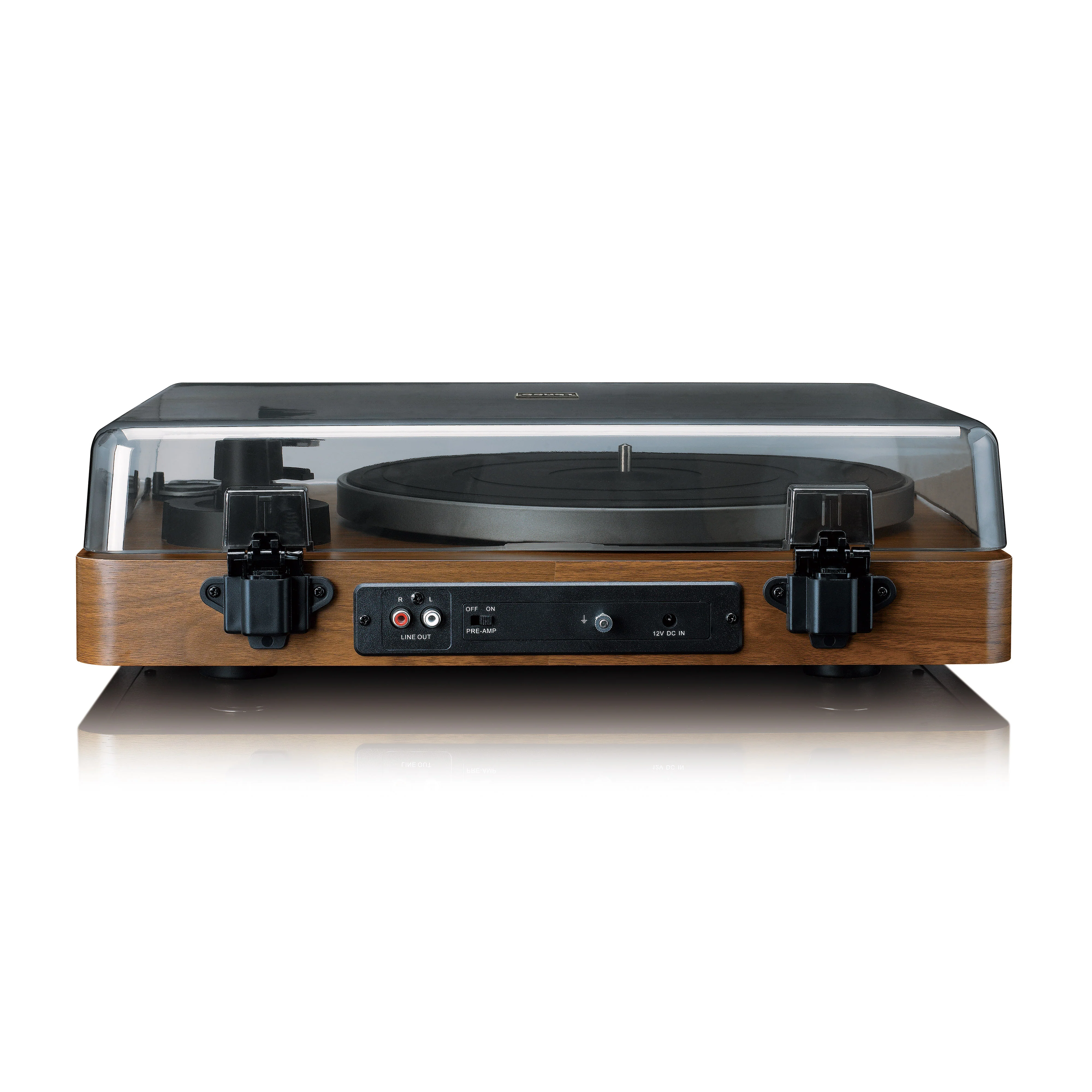 Lenco LBTA-165WD - Platine vinyle entièrement automatique avec transmission Bluetooth® et préamplificateur - Plateau et bras de lecture en métal - Bois - Image 6