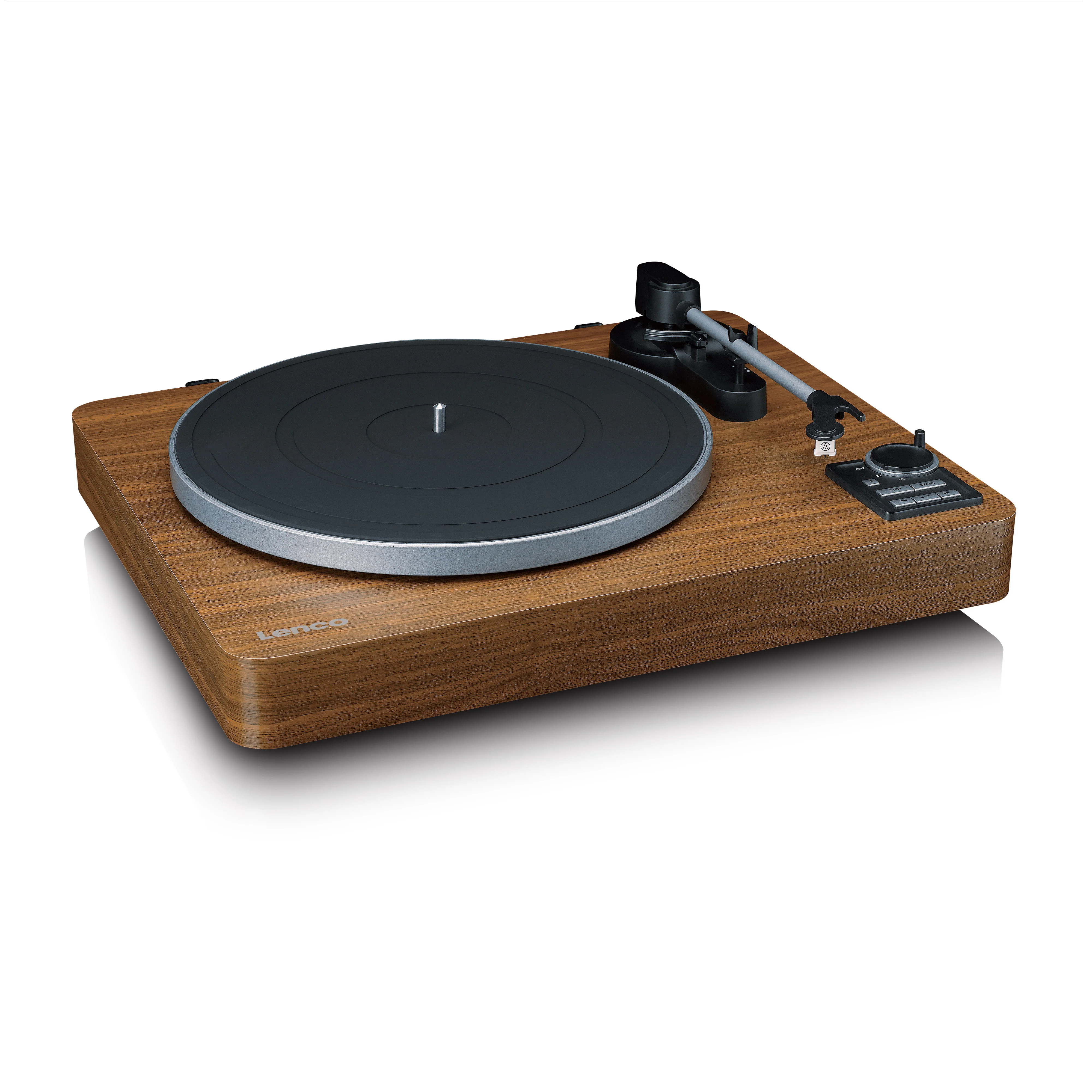 Lenco LBTA-165WD - Platine vinyle entièrement automatique avec transmission Bluetooth® et préamplificateur - Plateau et bras de lecture en métal - Bois - Image 7