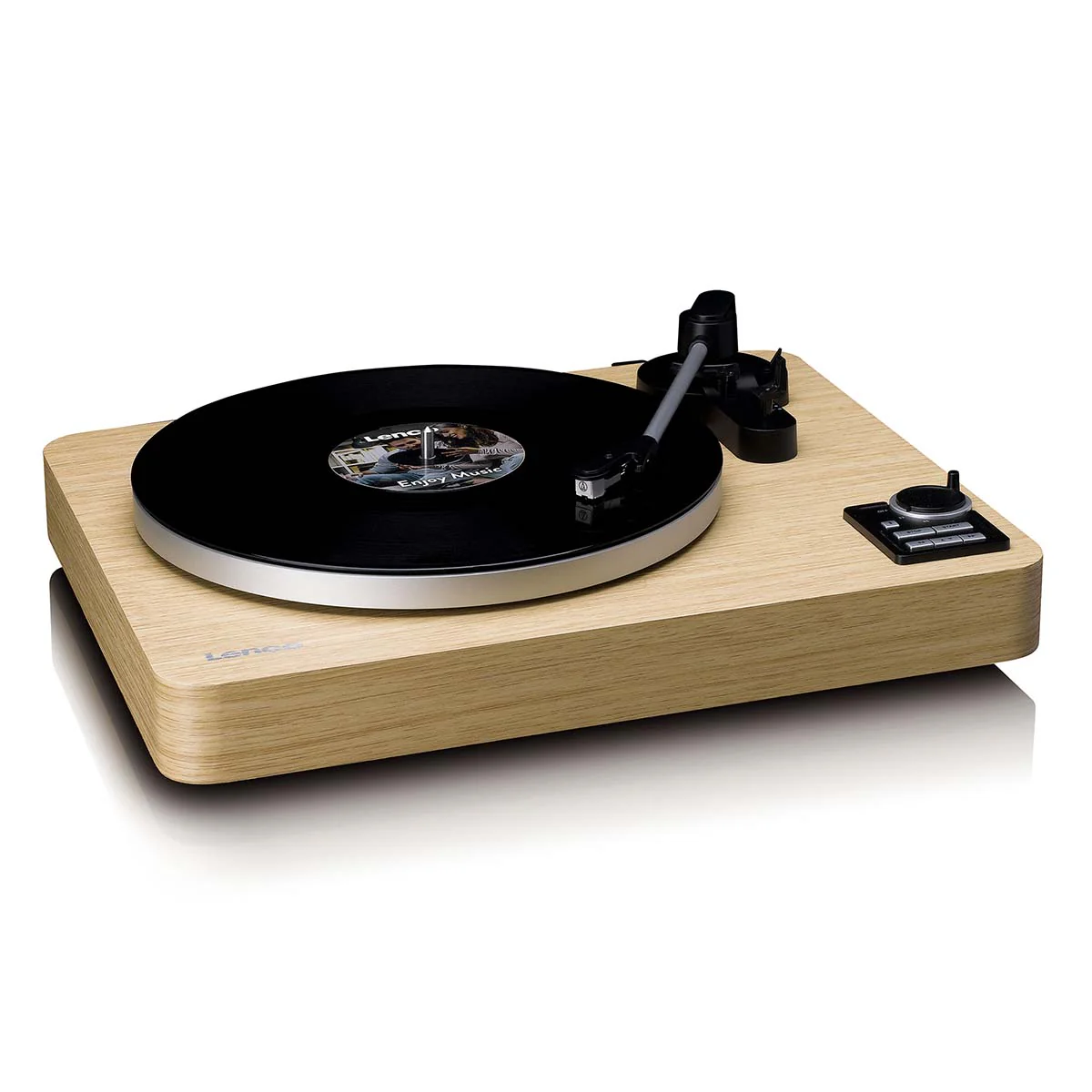 LENCO LBTA-166SI - Platine entièrement automatique avec transmission Bluetooth® et préamplificateur - Platine et bras de lecture en métal - Bois de pin - Image 10