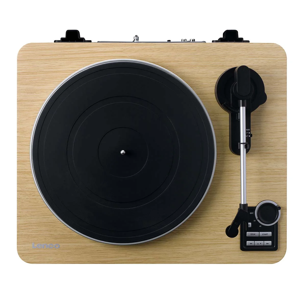LENCO LBTA-166SI - Platine entièrement automatique avec transmission Bluetooth® et préamplificateur - Platine et bras de lecture en métal - Bois de pin - Image 11