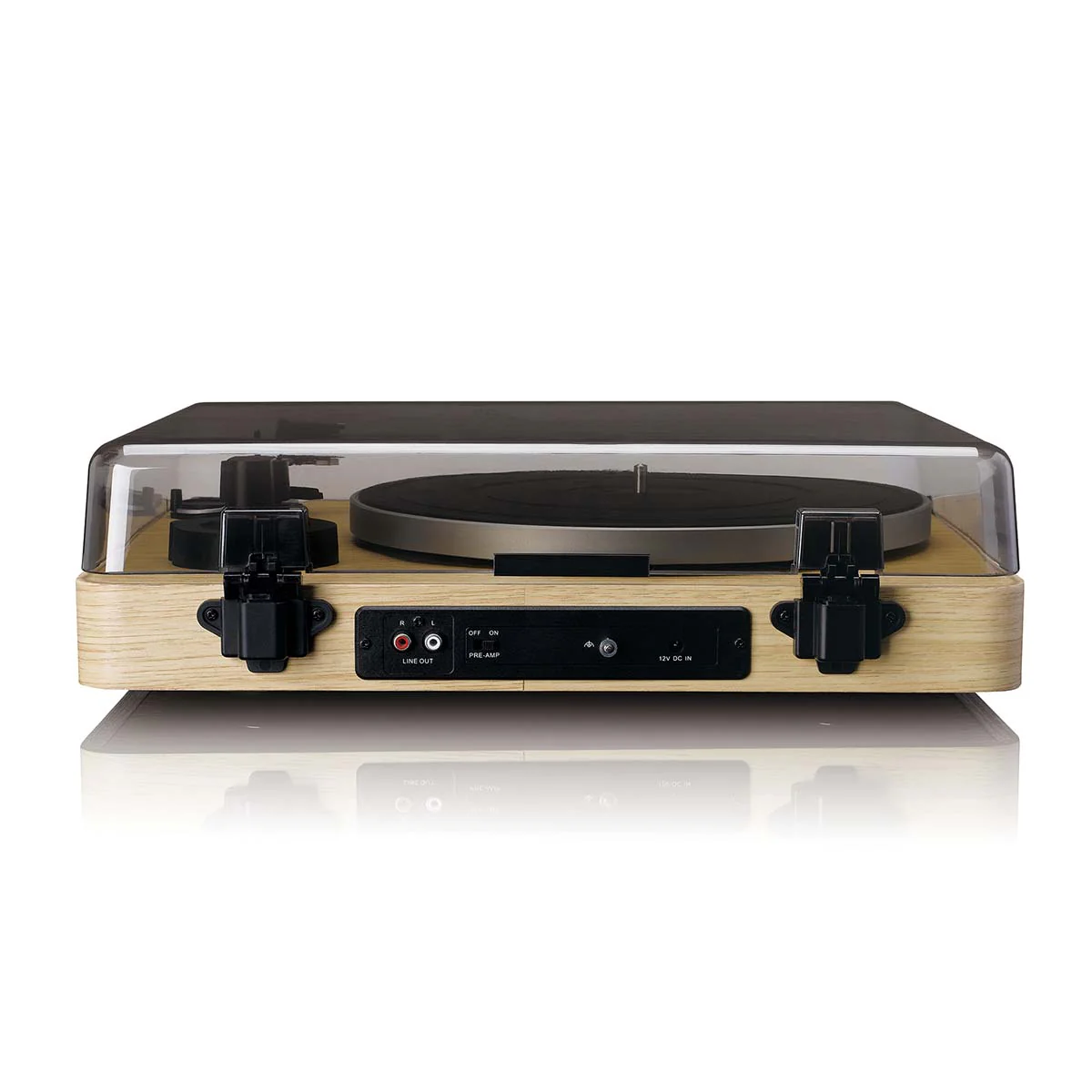 LENCO LBTA-166SI - Platine entièrement automatique avec transmission Bluetooth® et préamplificateur - Platine et bras de lecture en métal - Bois de pin - Image 6