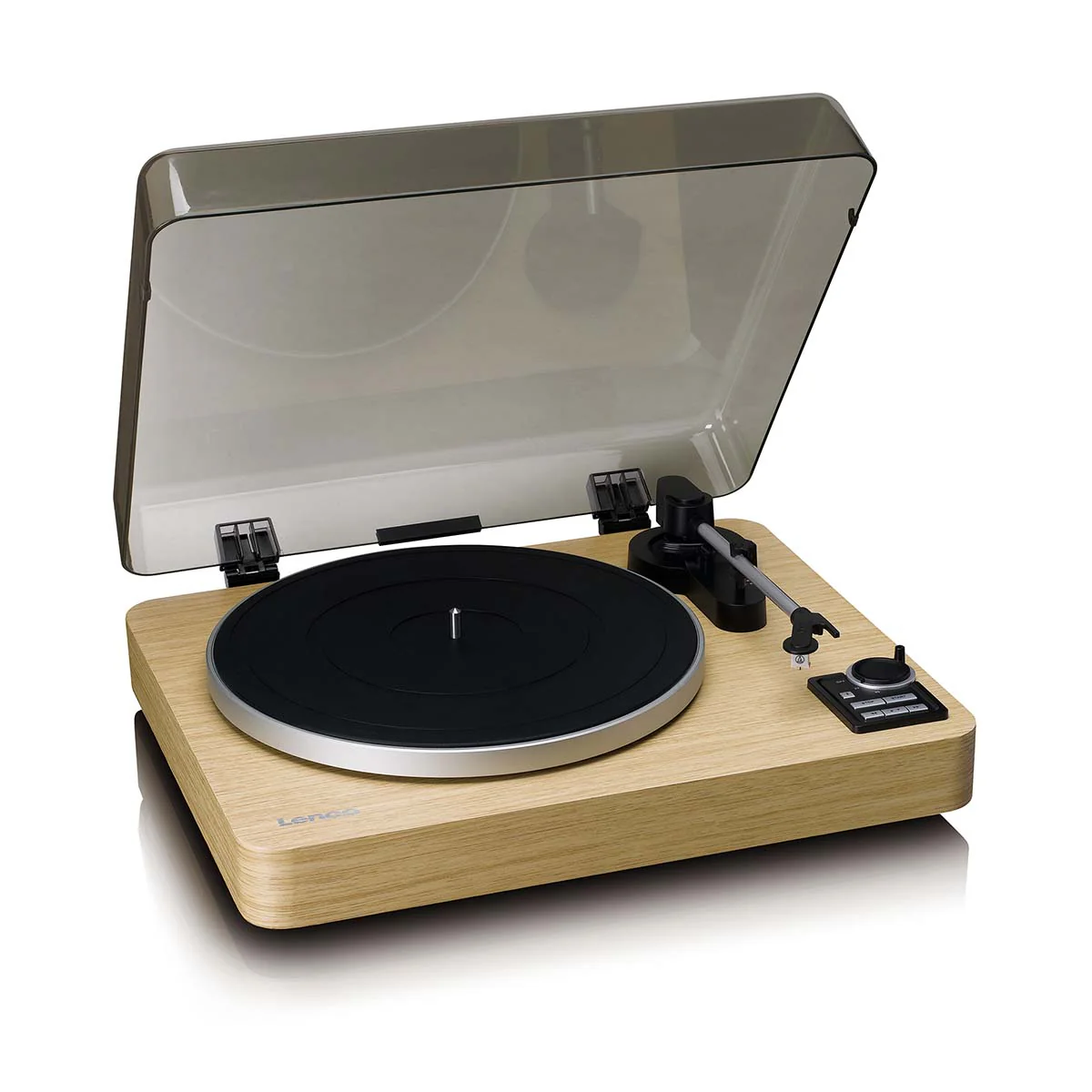 LENCO LBTA-166SI - Platine entièrement automatique avec transmission Bluetooth® et préamplificateur - Platine et bras de lecture en métal - Bois de pin - Image 8