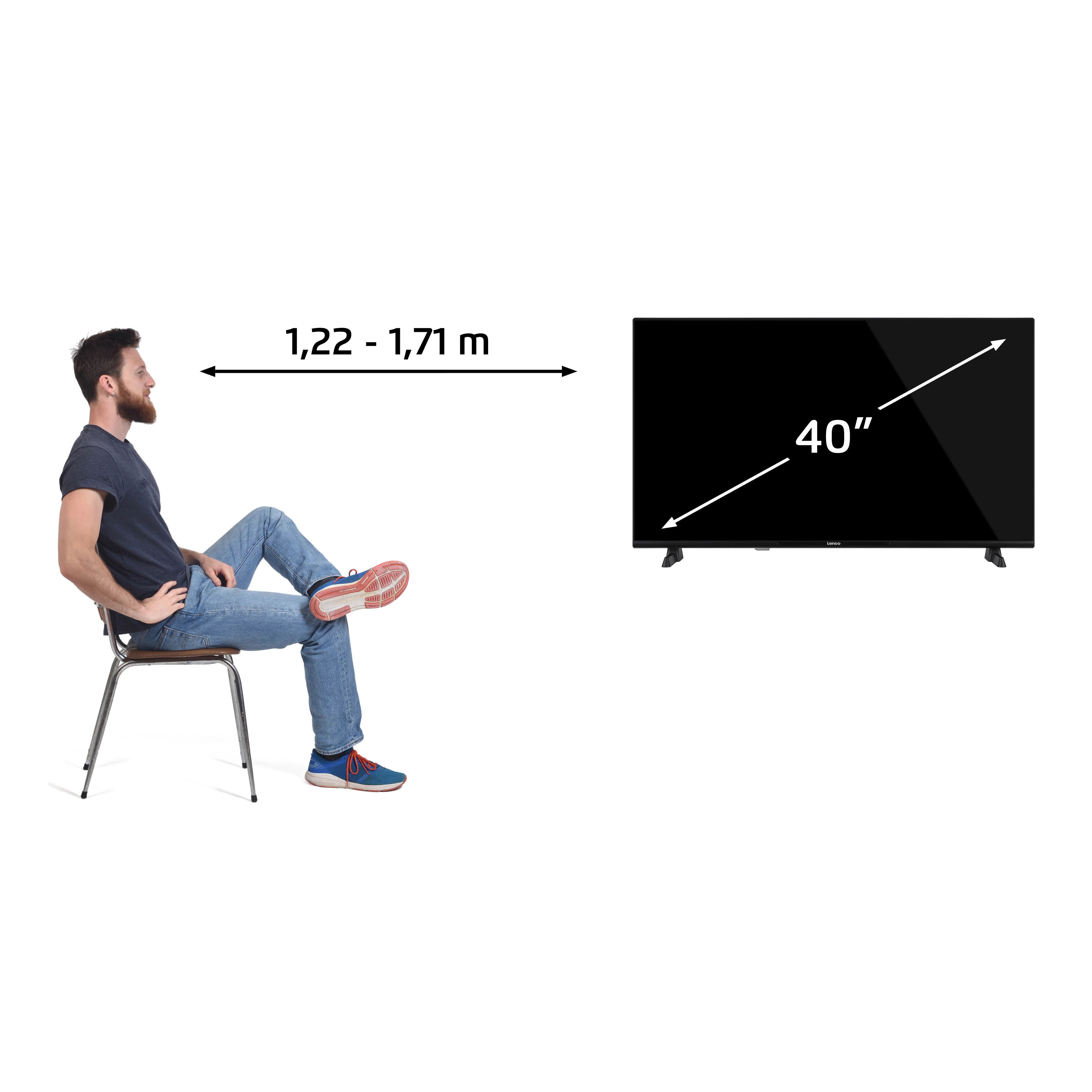 Lenco LED-4044BK - 40" Smart TV Android, Full HD, noir - Image 12