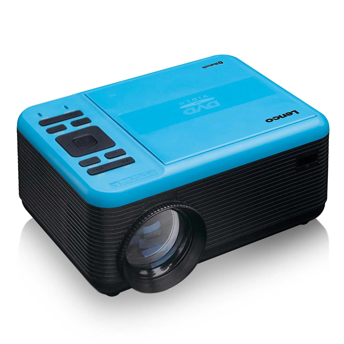 Lenco LPJ-500BU - Projecteur LCD avec lecteur DVD et connexion Bluetooth® - Bleu - Image 10