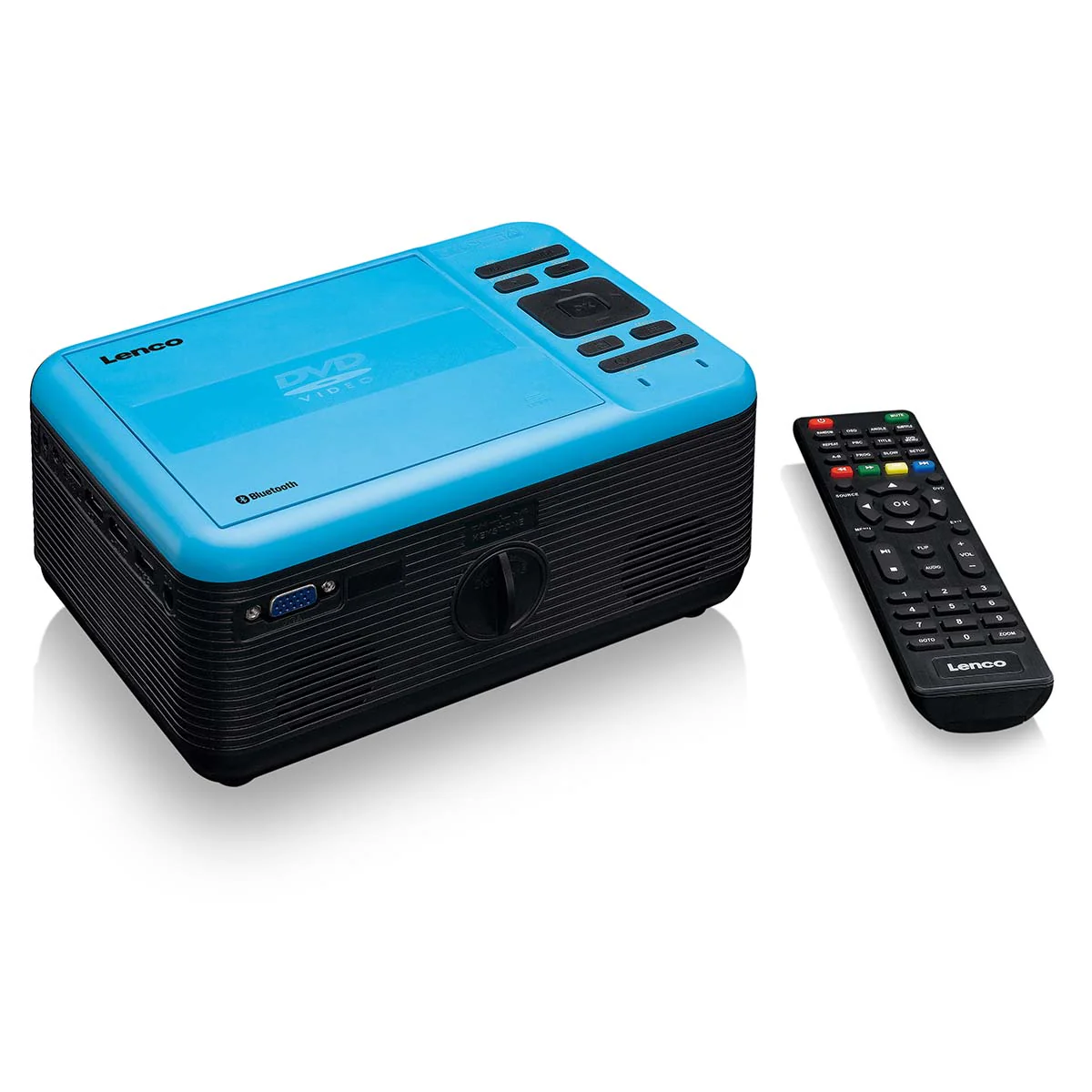 Lenco LPJ-500BU - Projecteur LCD avec lecteur DVD et connexion Bluetooth® - Bleu - Image 11