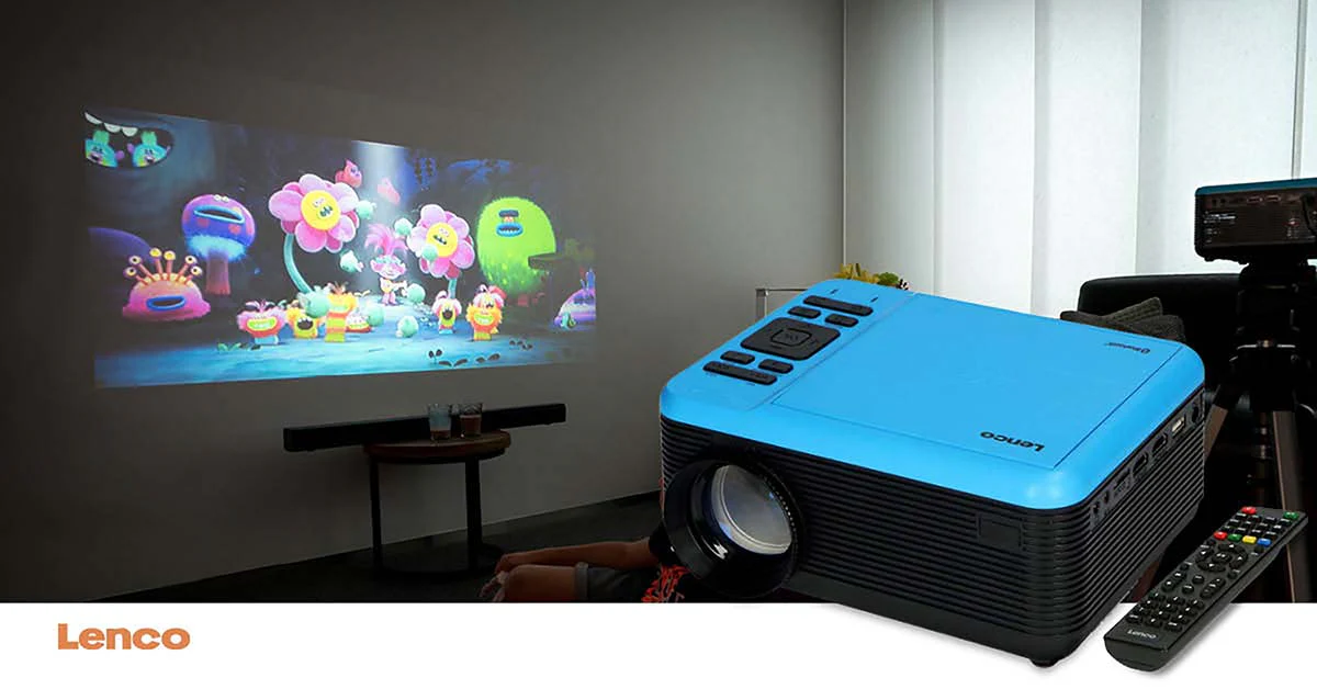 Lenco LPJ-500BU - Projecteur LCD avec lecteur DVD et connexion Bluetooth® - Bleu - Image 26