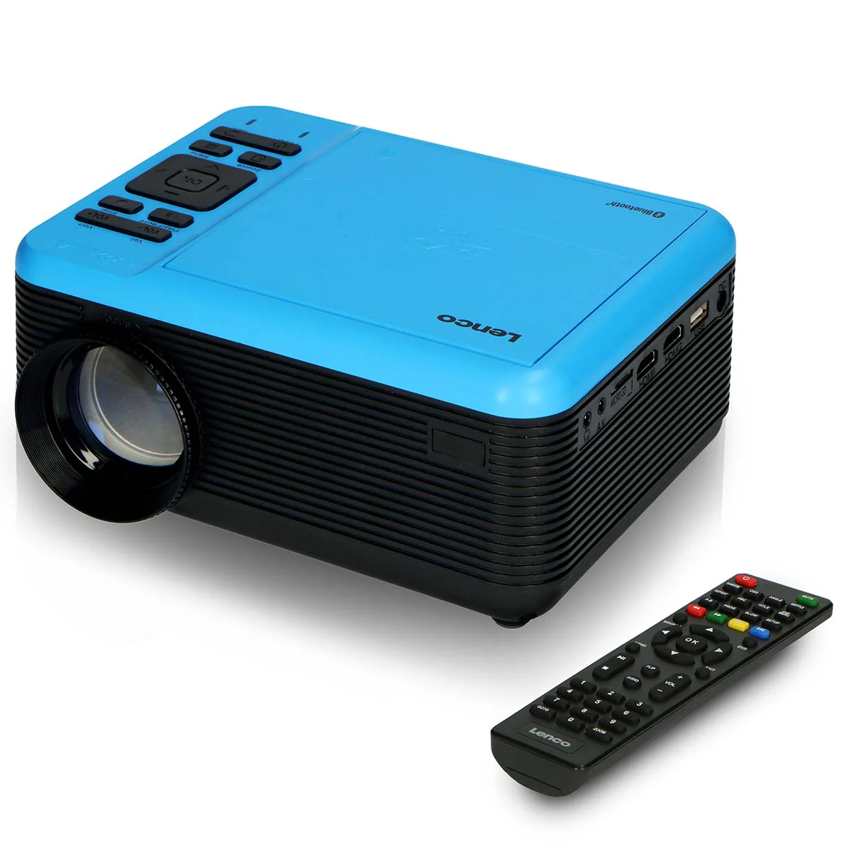 Lenco LPJ-500BU - Projecteur LCD avec lecteur DVD et connexion Bluetooth® - Bleu - Image 5