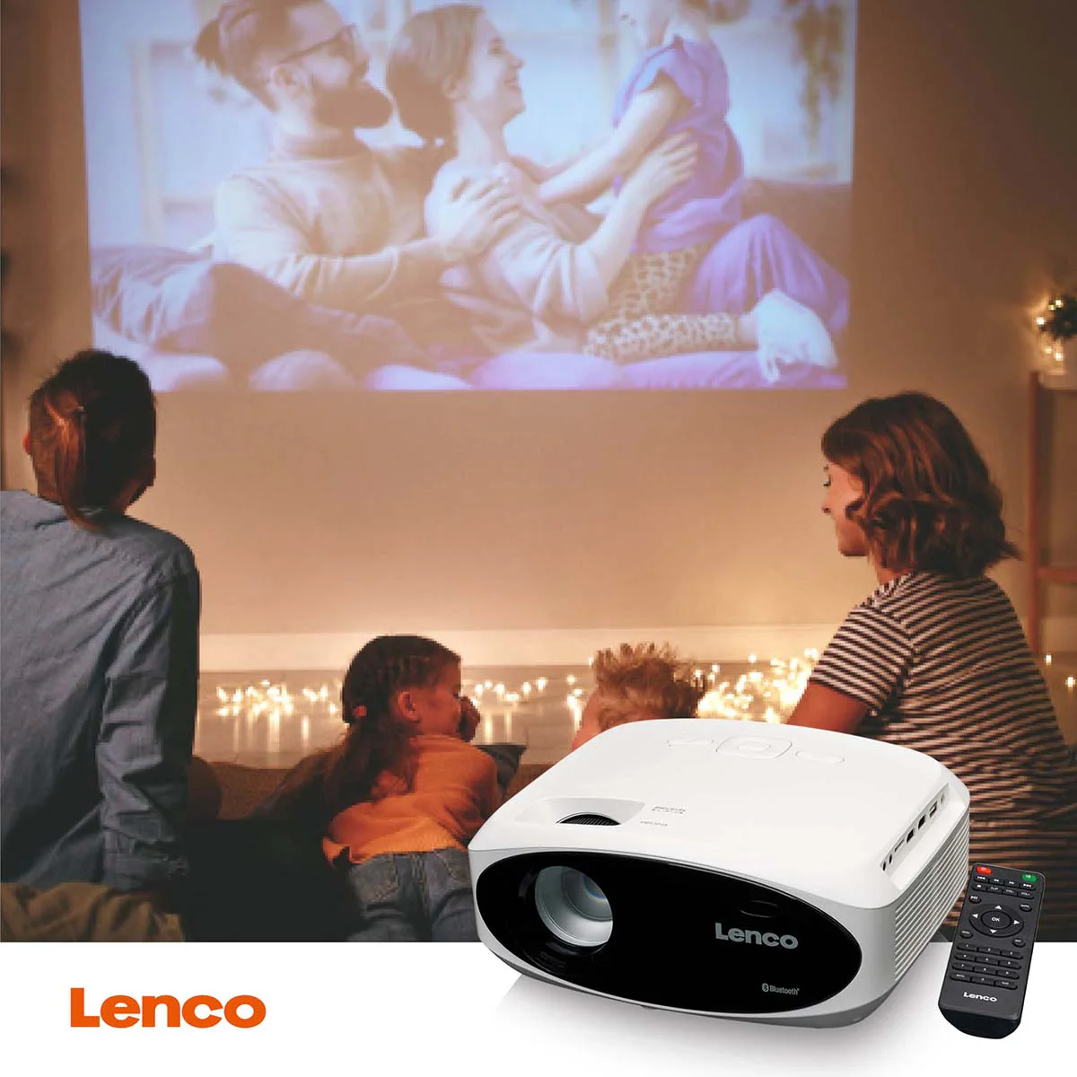 Lenco LPJ-900WH - Projecteur Full HD, lumineux et net avec 250 Lumens, 510cm de projection - Blanc - Image 14