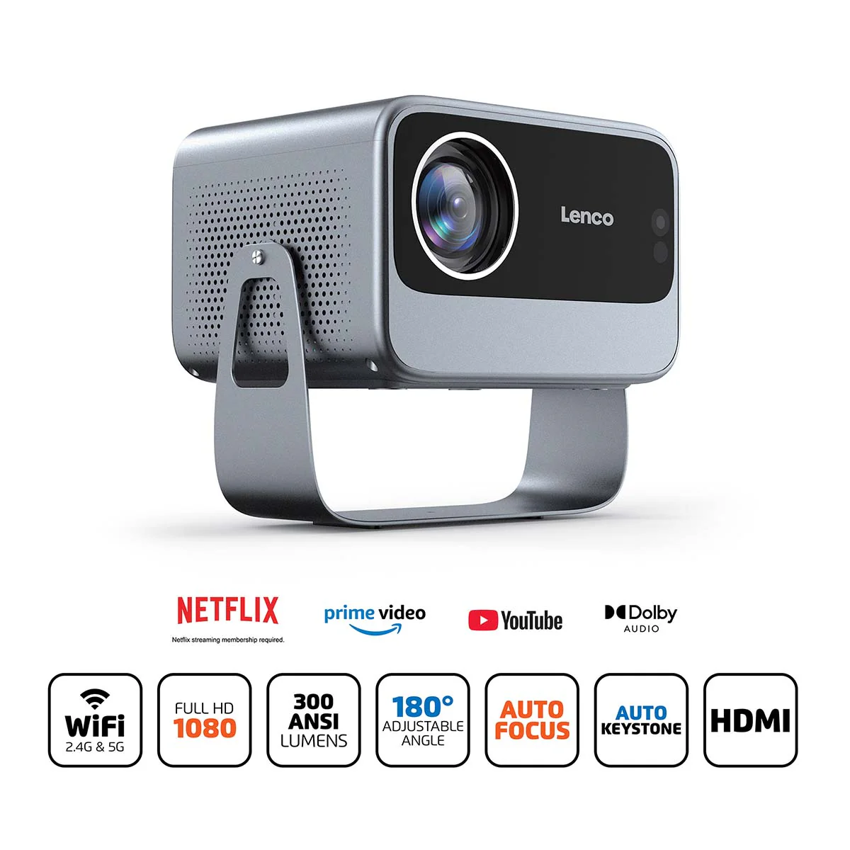 LENCO LPJ-960SI - Projecteur LCD Full HD 1080P avec Wi-Fi - Image 11