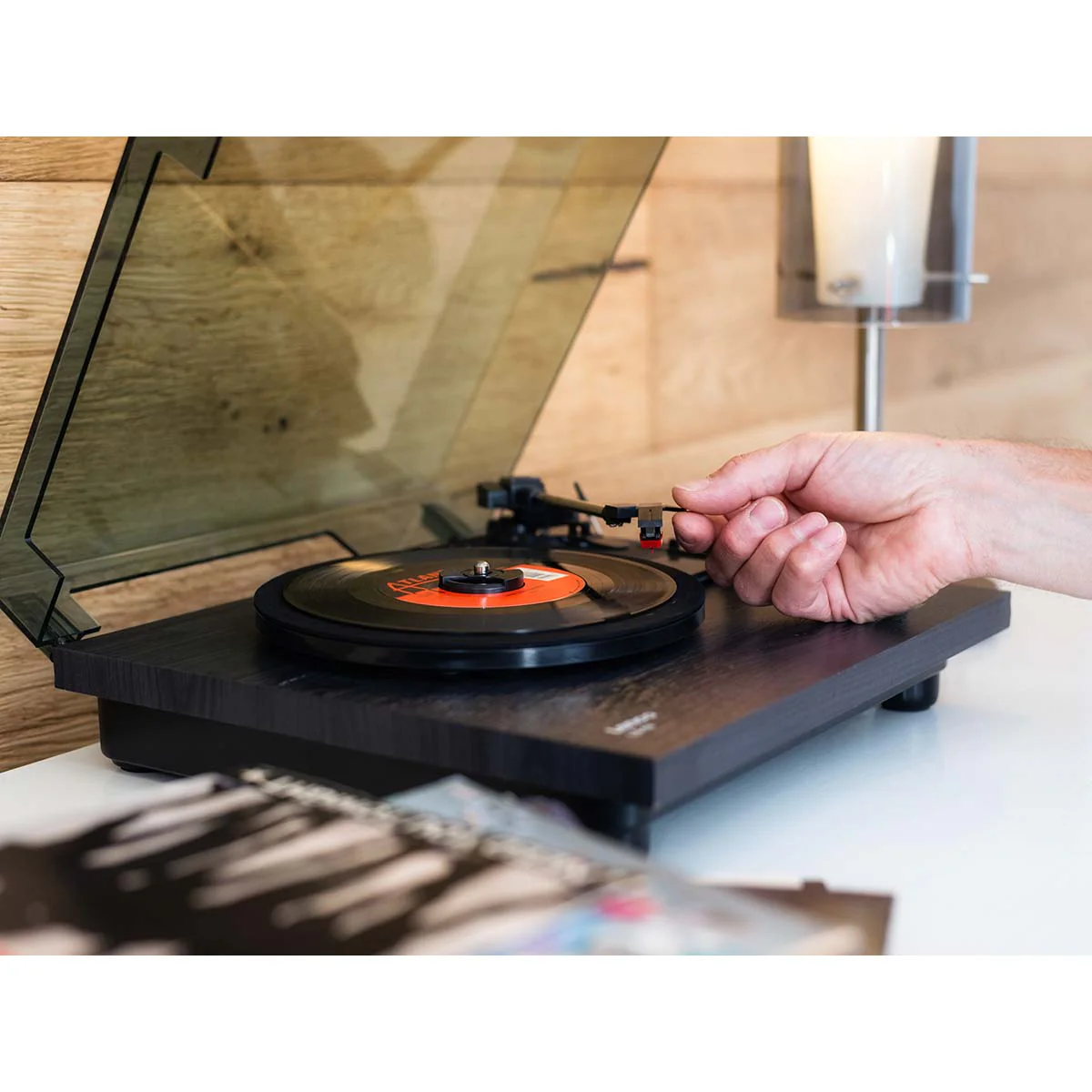 Lenco LS-10BK - Platine avec haut-parleurs intégrés - Noir - Image 10