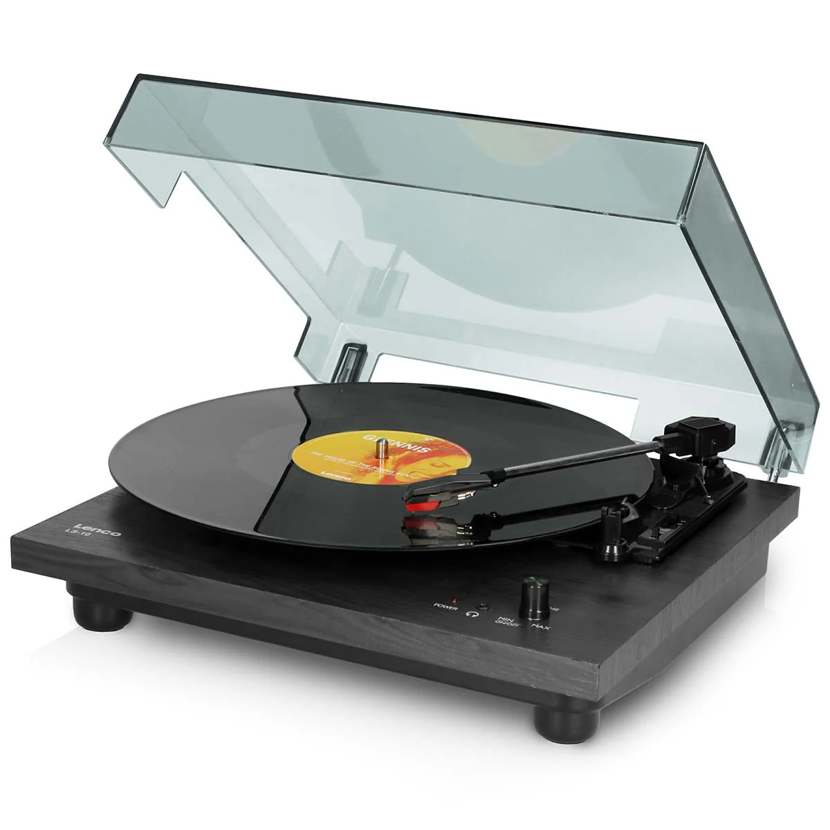 Lenco LS-10BK - Platine avec haut-parleurs intégrés - Noir - Image 3
