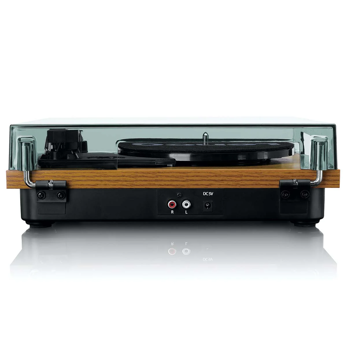 Lenco LS-10WD - Platine avec haut-parleurs intégrés - Bois - Image 4