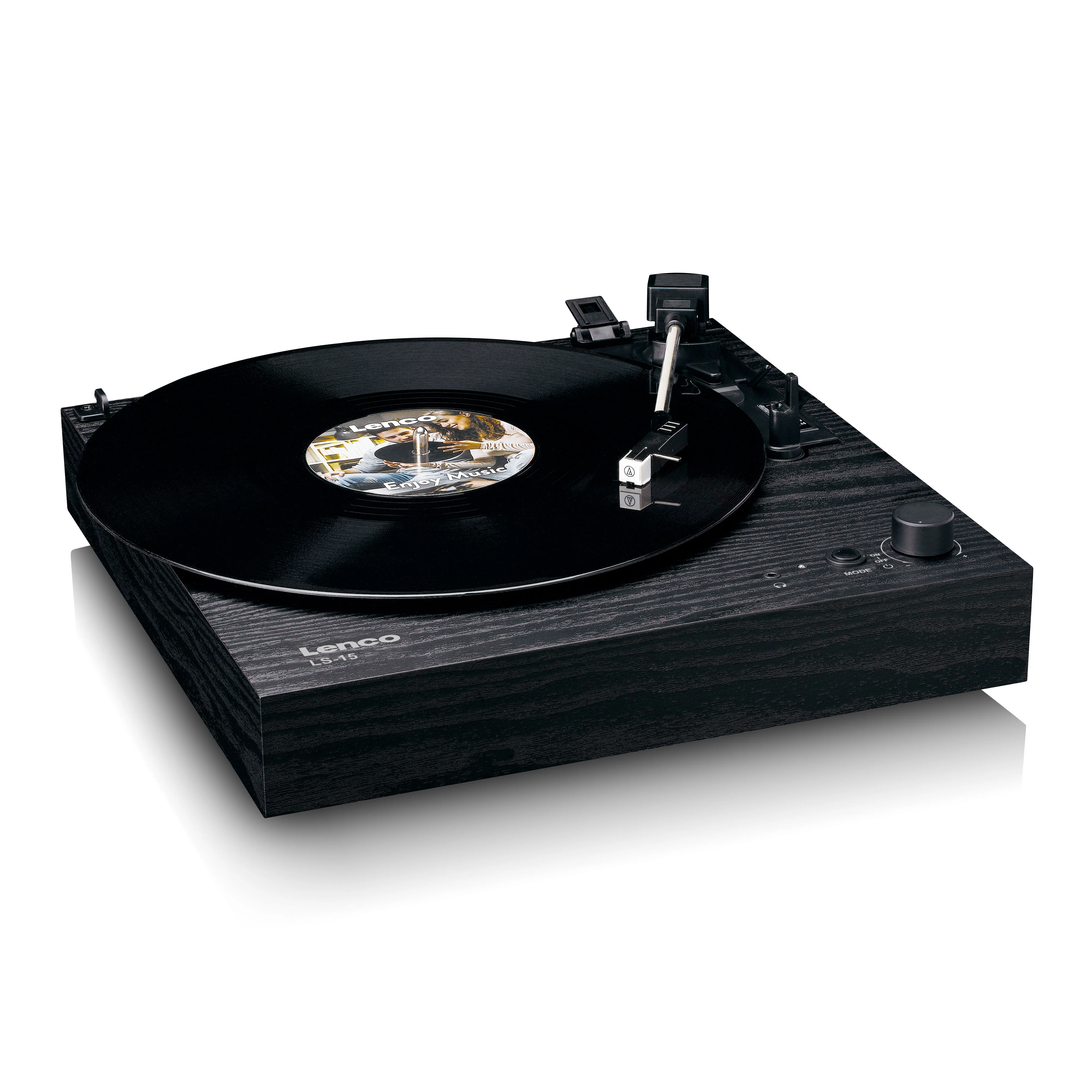 Lenco LS-15BK - Platine vinyle avec Bluetooth®, deux haut-parleurs intégrés et cellule AT3600L - Noir - Image 11