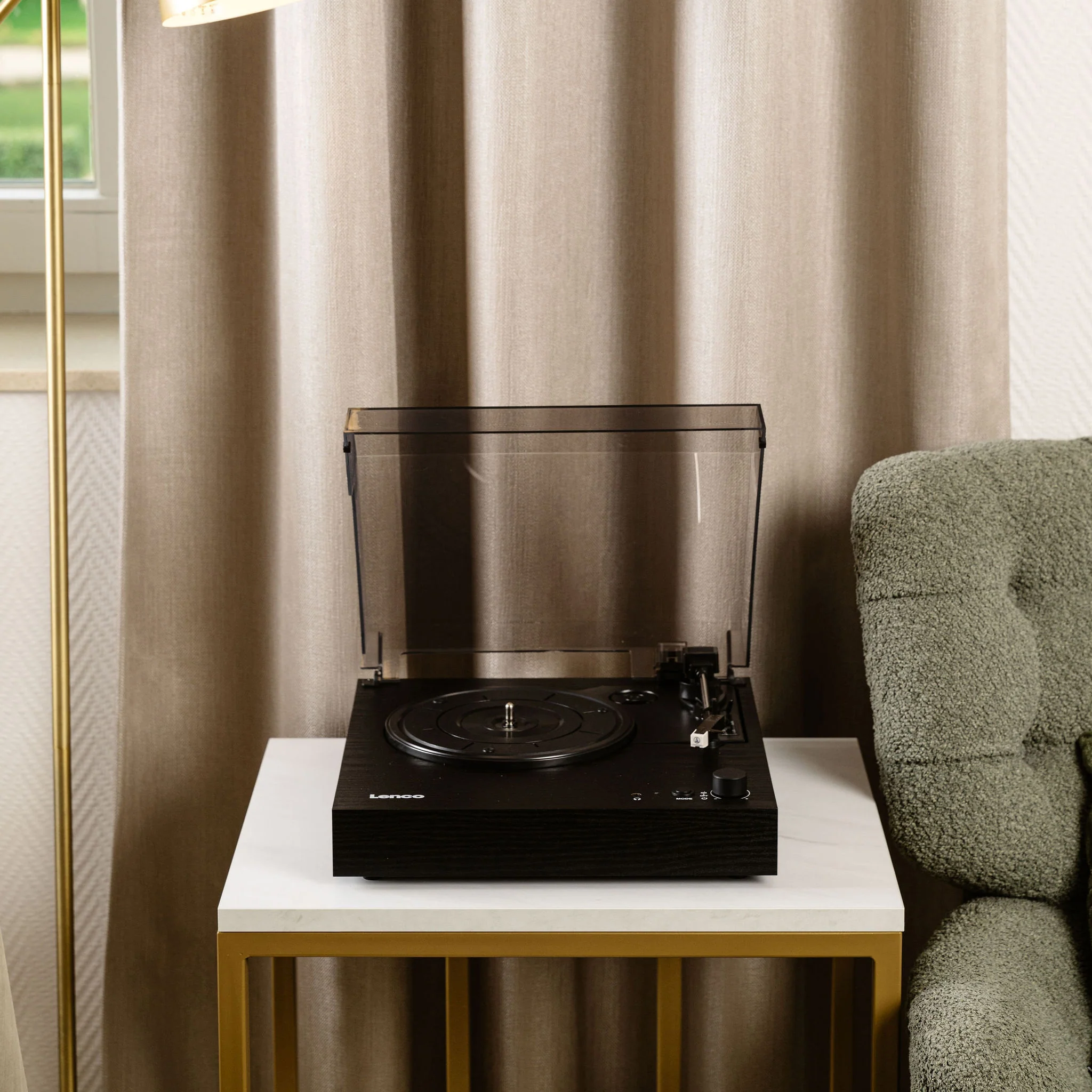 Lenco LS-15BK - Platine vinyle avec Bluetooth®, deux haut-parleurs intégrés et cellule AT3600L - Noir - Image 17