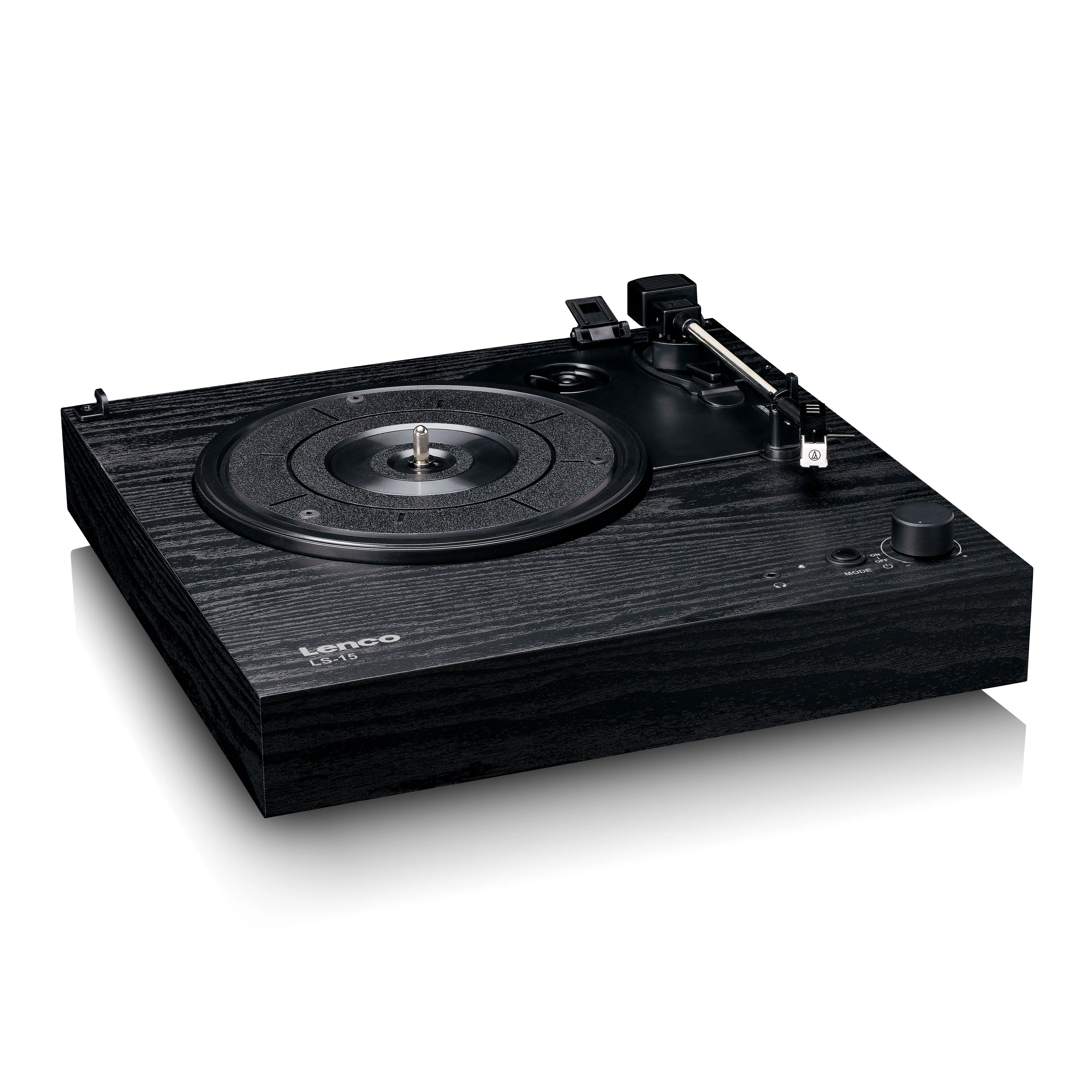 Lenco LS-15BK - Platine vinyle avec Bluetooth®, deux haut-parleurs intégrés et cellule AT3600L - Noir - Image 5