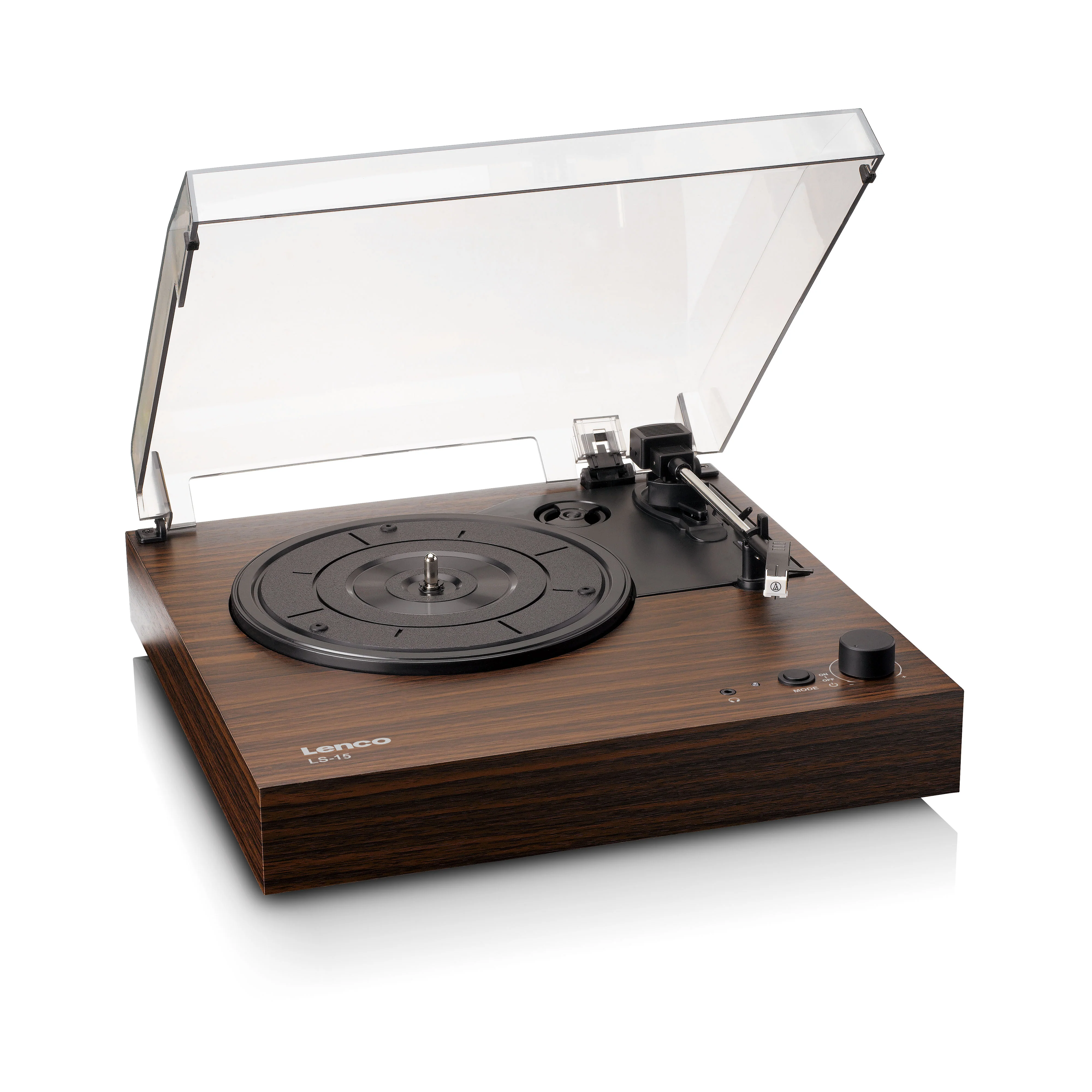 Lenco LS-15WD - Platine vinyle avec Bluetooth®, deux haut-parleurs intégrés et cellule AT3600L - Bois - Image 11