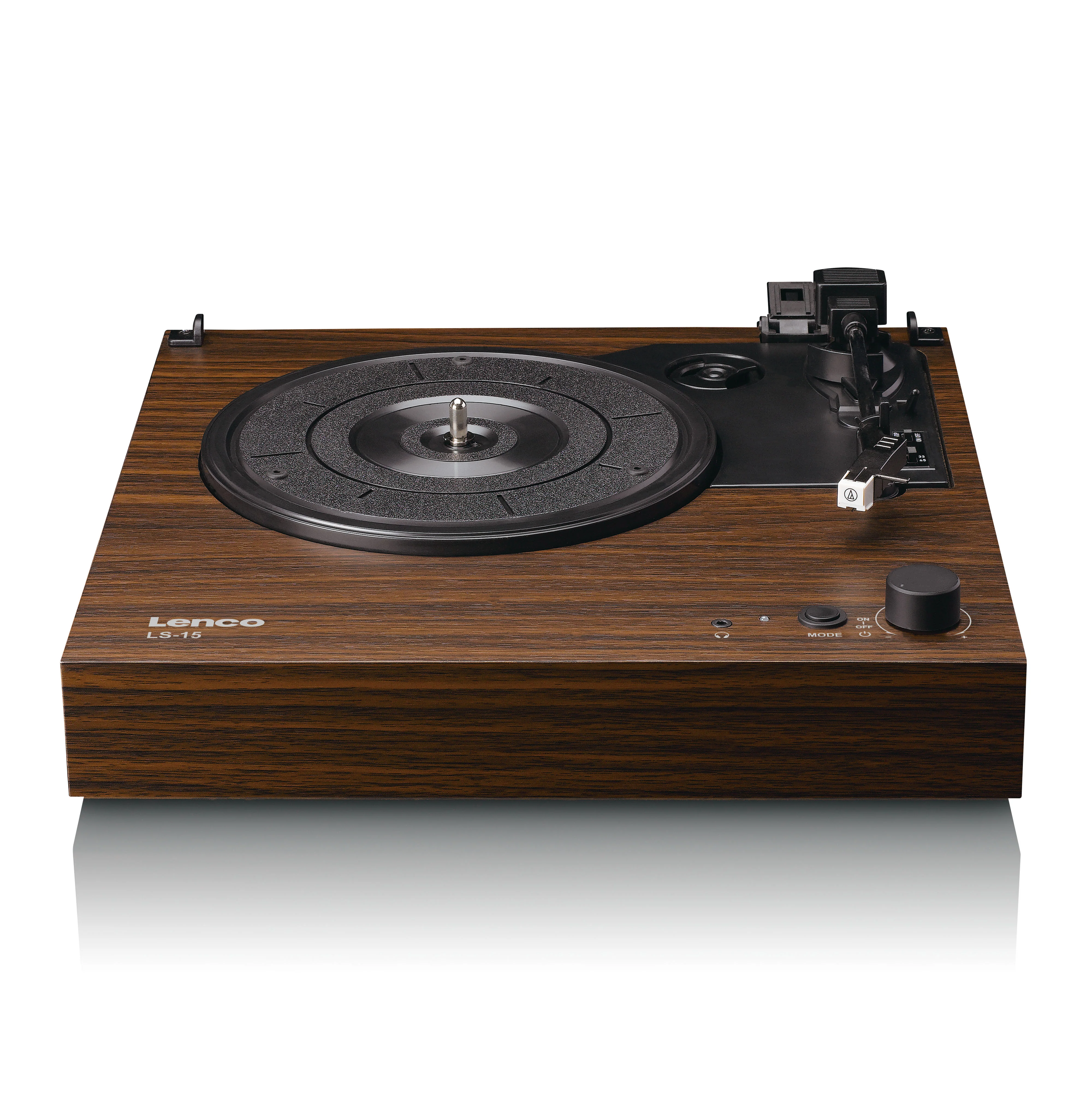 Lenco LS-15WD - Platine vinyle avec Bluetooth®, deux haut-parleurs intégrés et cellule AT3600L - Bois - Image 3