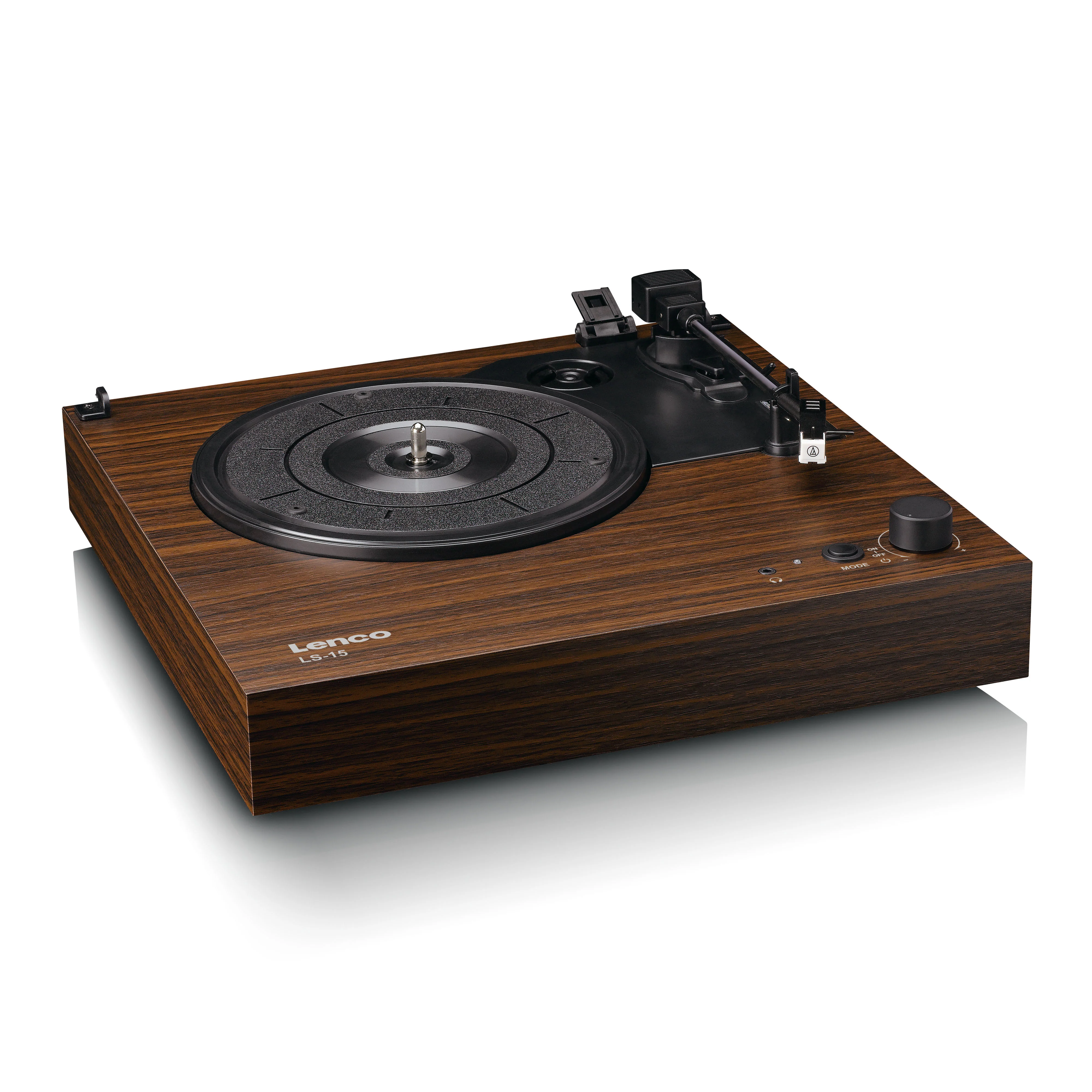 Lenco LS-15WD - Platine vinyle avec Bluetooth®, deux haut-parleurs intégrés et cellule AT3600L - Bois - Image 5