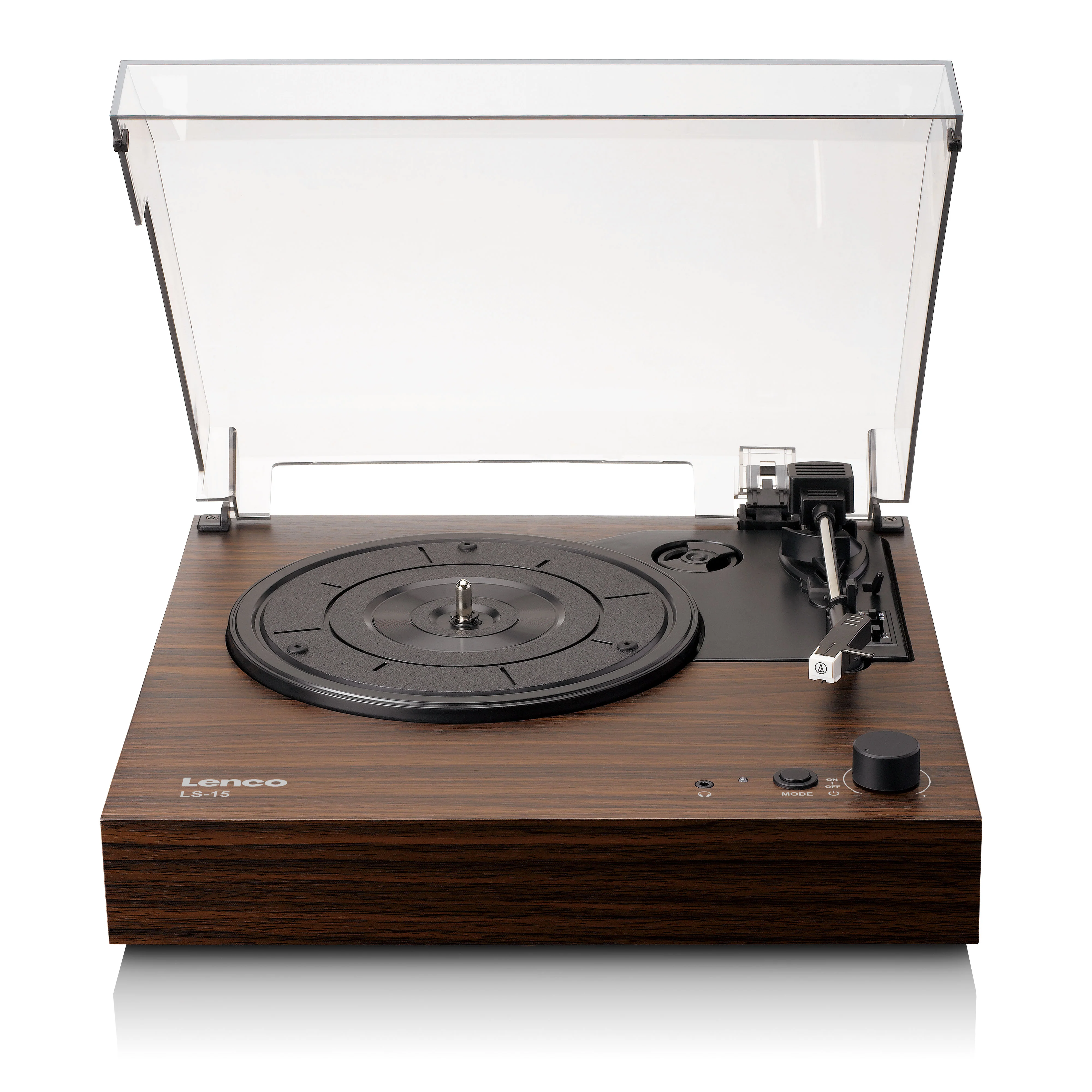 Lenco LS-15WD - Platine vinyle avec Bluetooth®, deux haut-parleurs intégrés et cellule AT3600L - Bois - Image 7