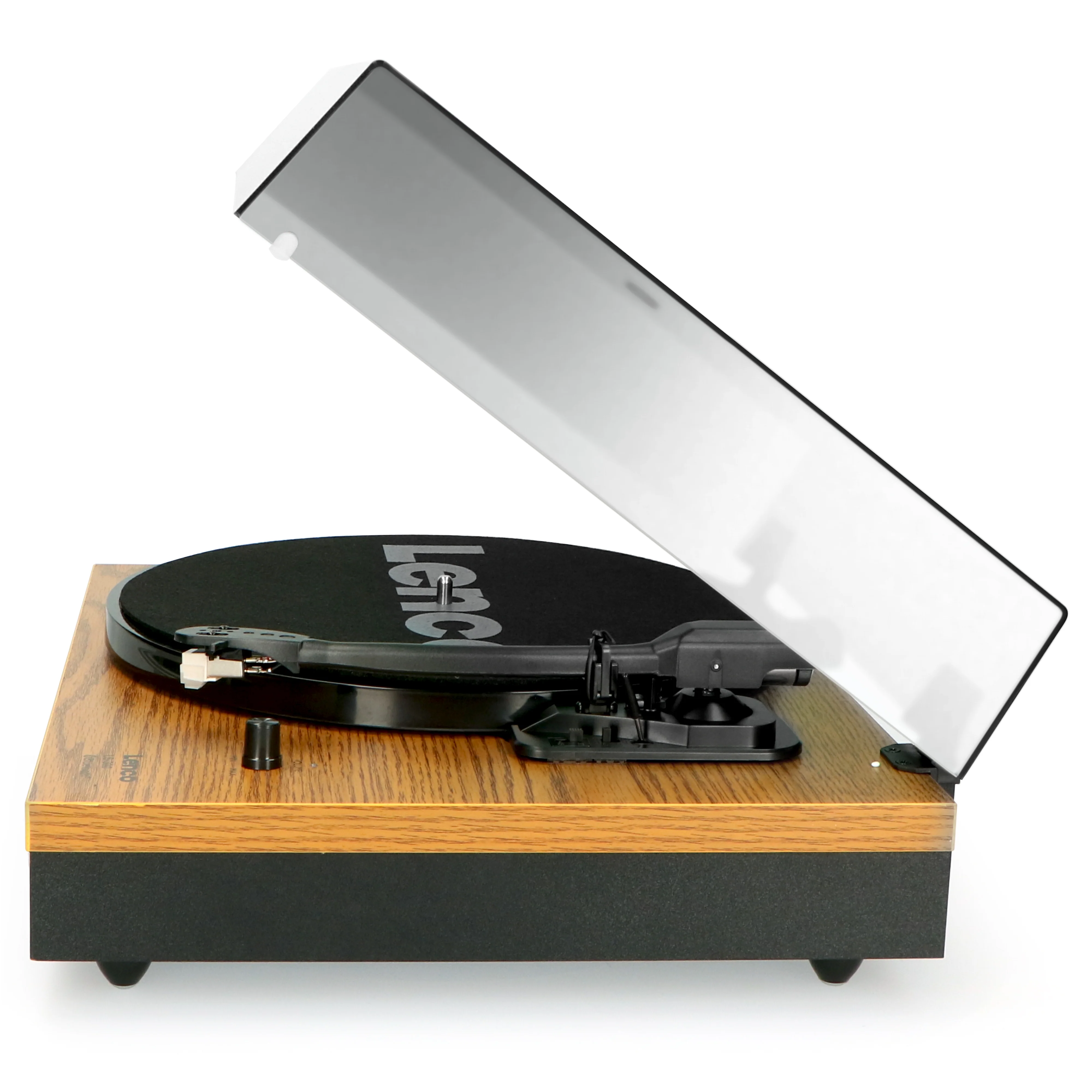 Lenco LS-300WD - Platine avec Bluetooth® et deux haut-parleurs externes, bois - Image 10