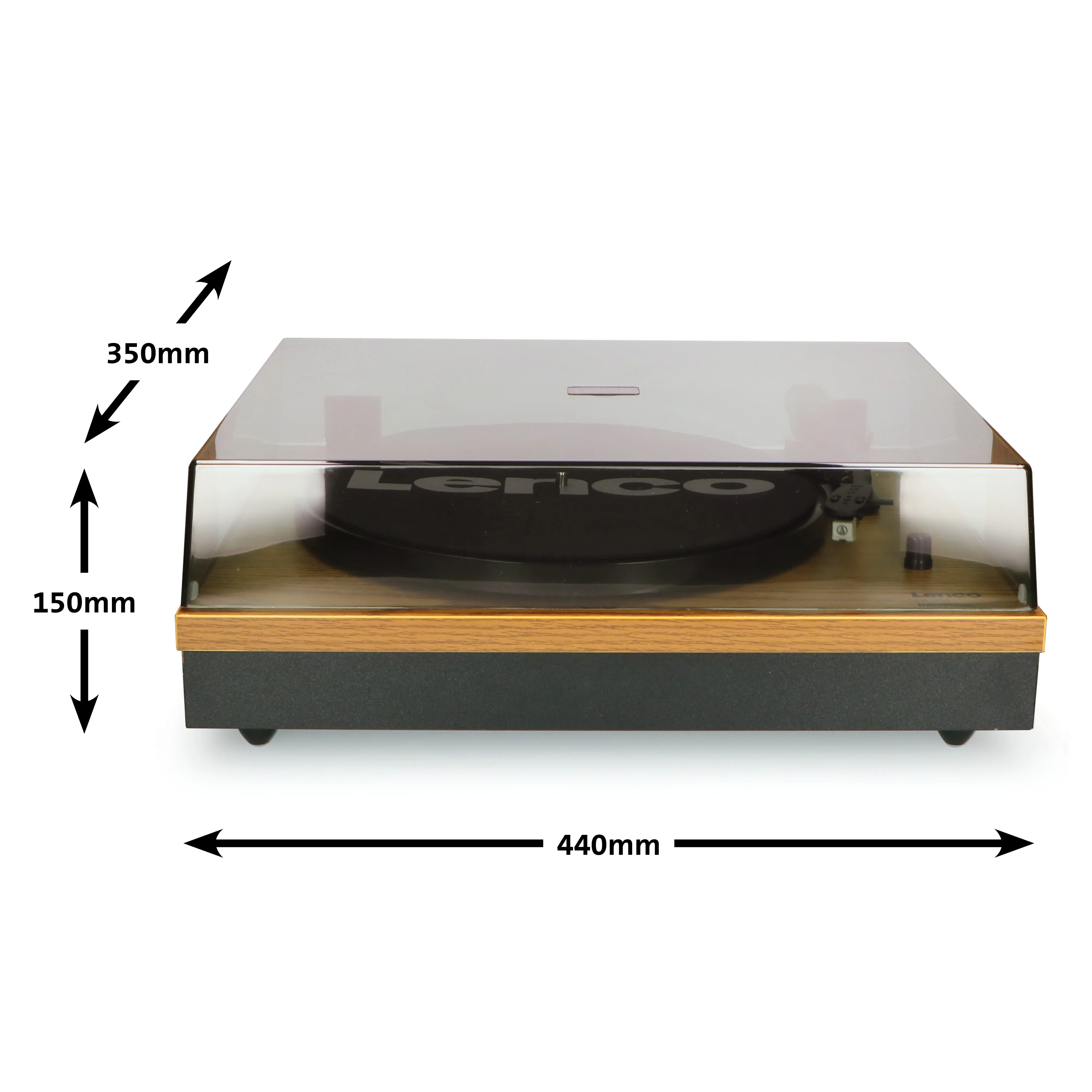 Lenco LS-300WD - Platine avec Bluetooth® et deux haut-parleurs externes, bois - Image 15