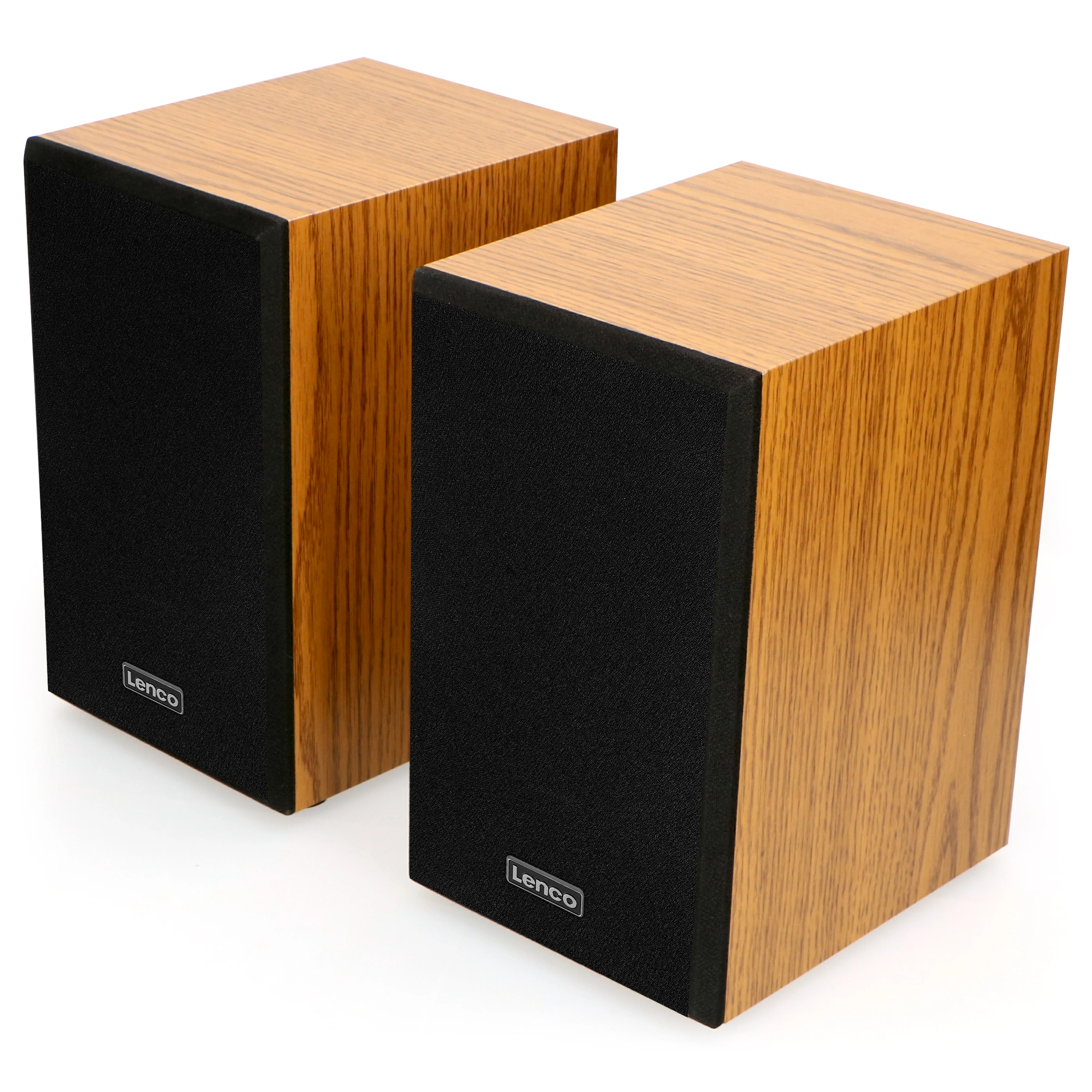 Lenco LS-300WD - Platine avec Bluetooth® et deux haut-parleurs externes, bois - Image 3