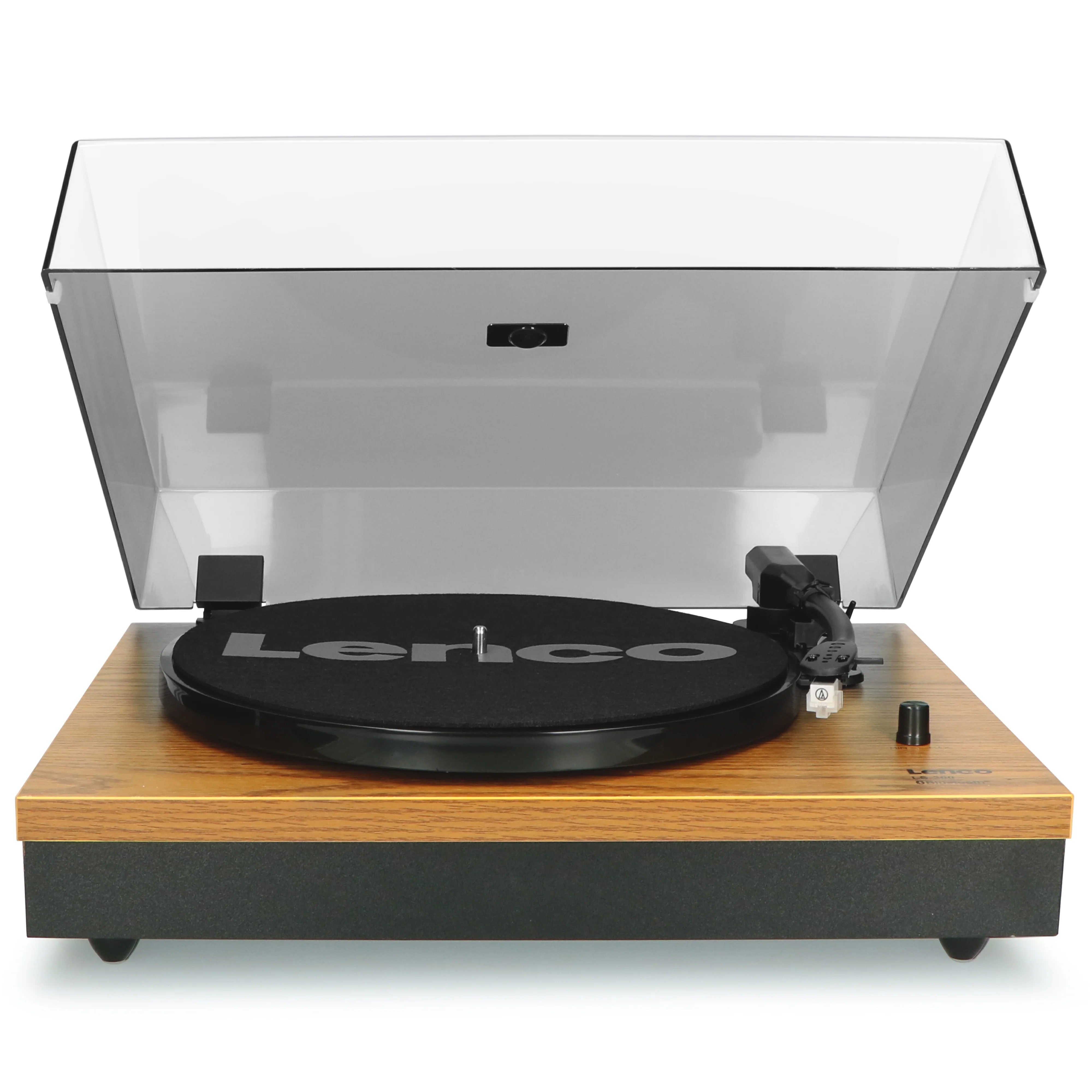 Lenco LS-300WD - Platine avec Bluetooth® et deux haut-parleurs externes, bois - Image 4