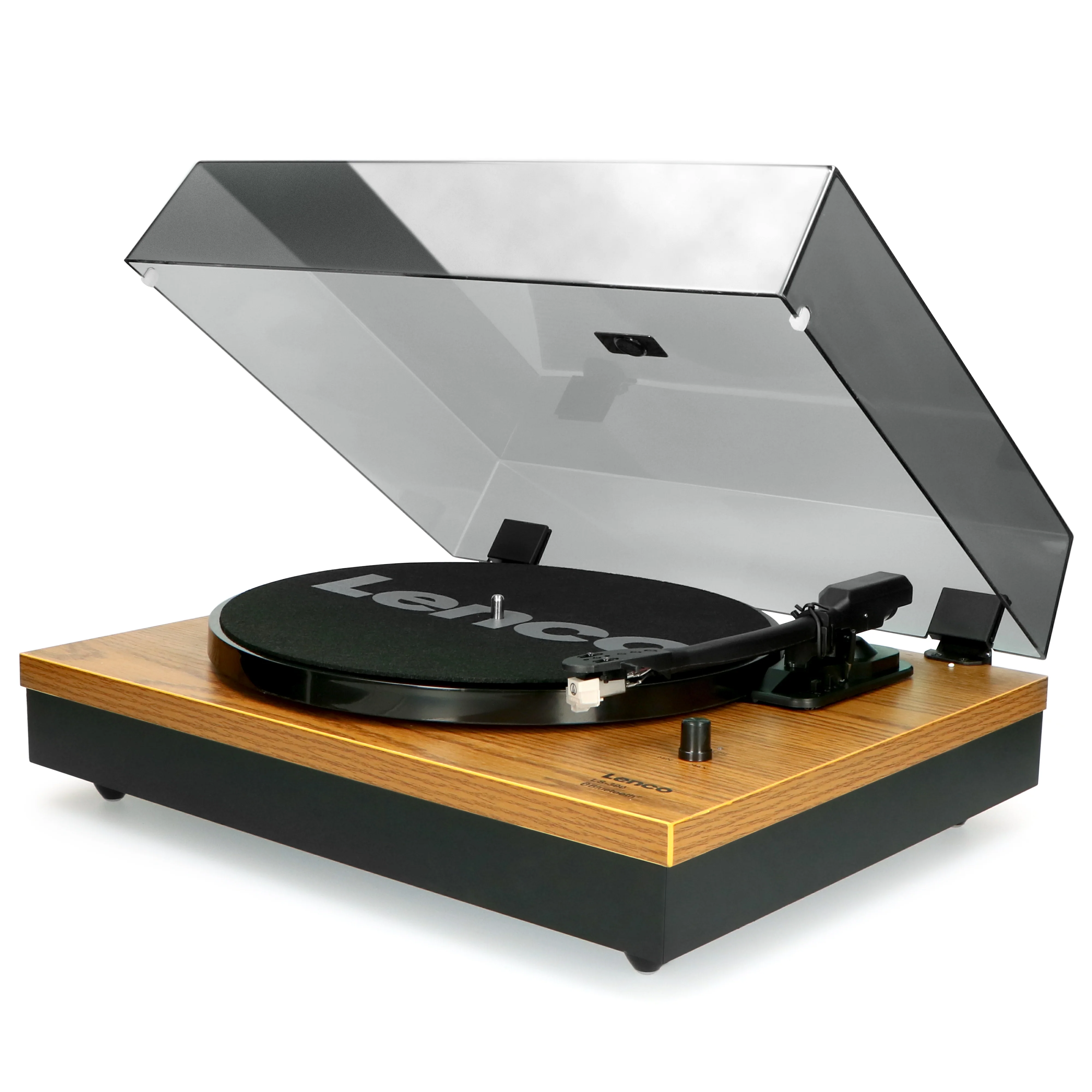 Lenco LS-300WD - Platine avec Bluetooth® et deux haut-parleurs externes, bois - Image 8
