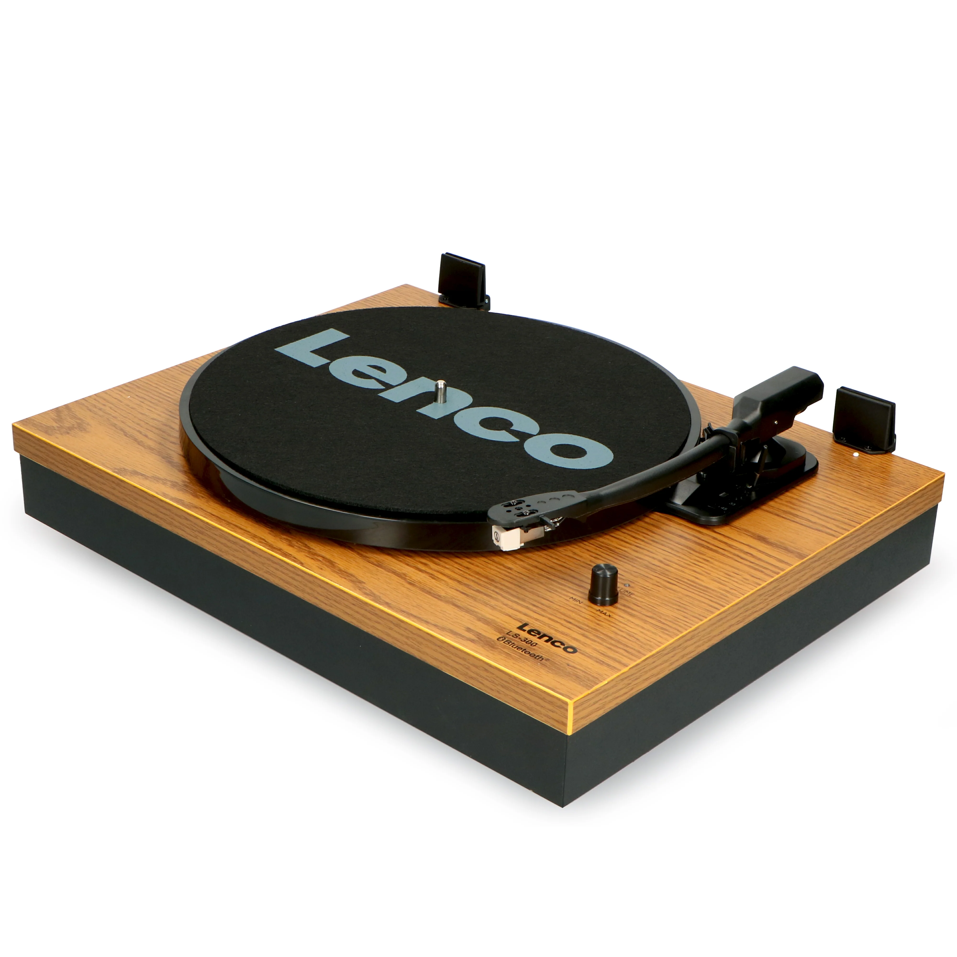 Lenco LS-300WD - Platine avec Bluetooth® et deux haut-parleurs externes, bois - Image 9