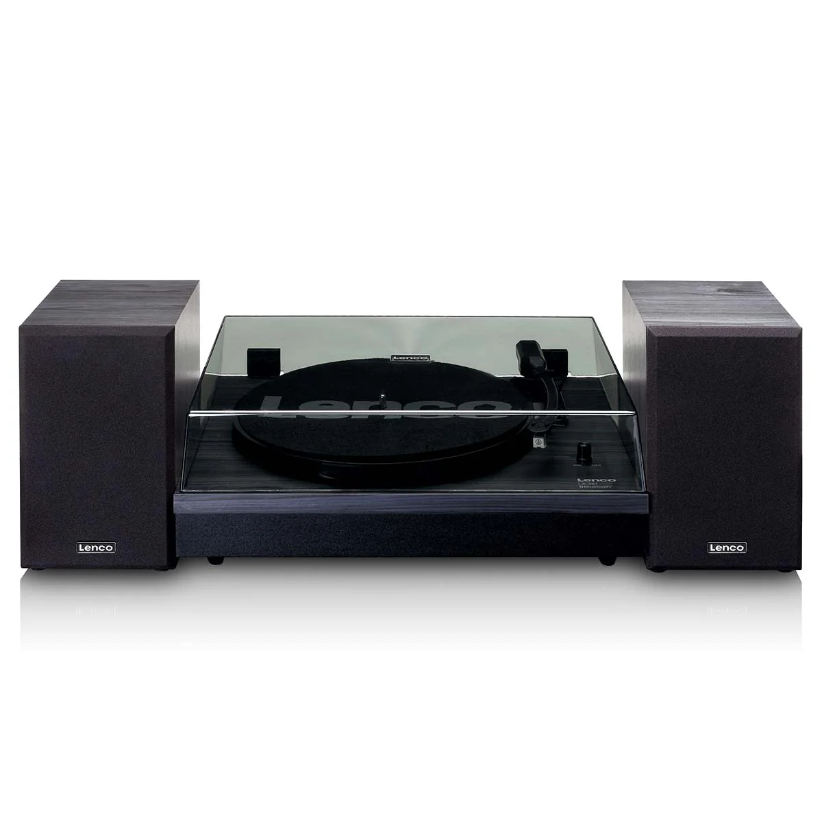 Lenco LS-301BK - Platine avec Bluetooth® et deux haut-parleurs externes, noir - Image 3