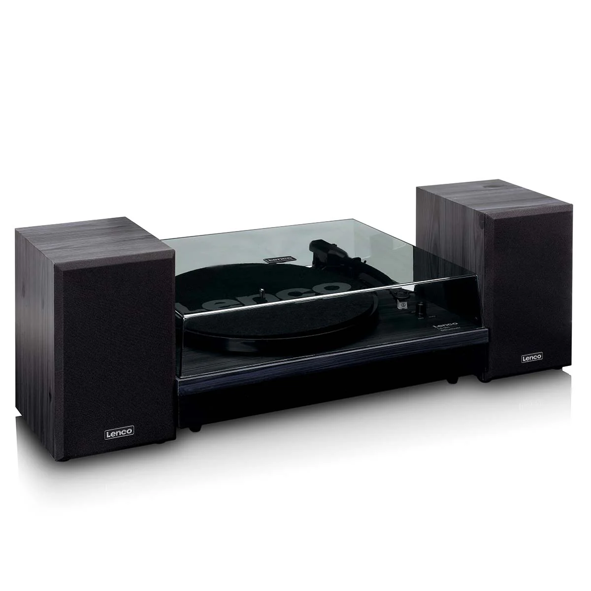Lenco LS-301BK - Platine avec Bluetooth® et deux haut-parleurs externes, noir - Image 7