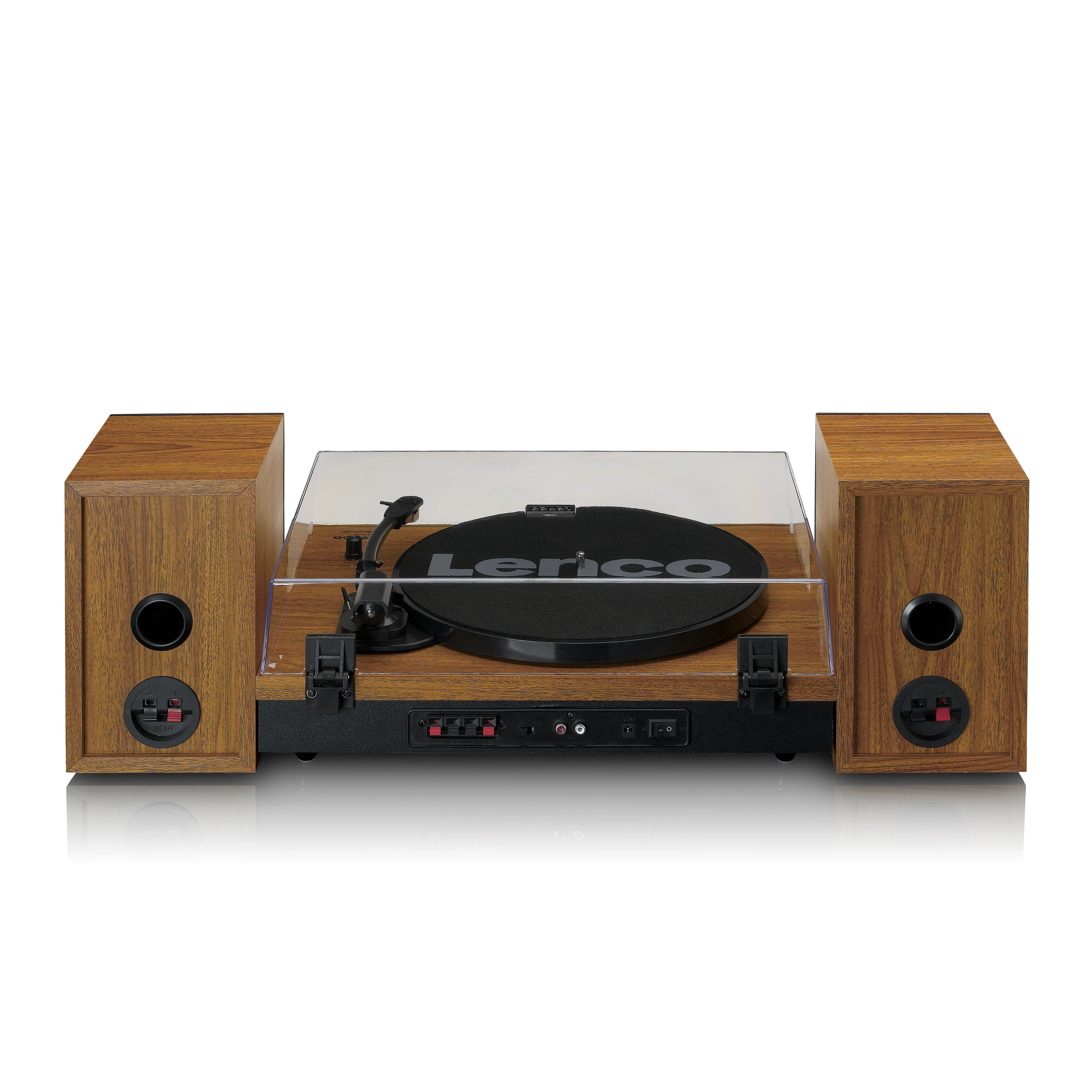 Lenco LS-310WD - Platine avec Bluetooth® et deux haut-parleurs externes, bois - Image 4